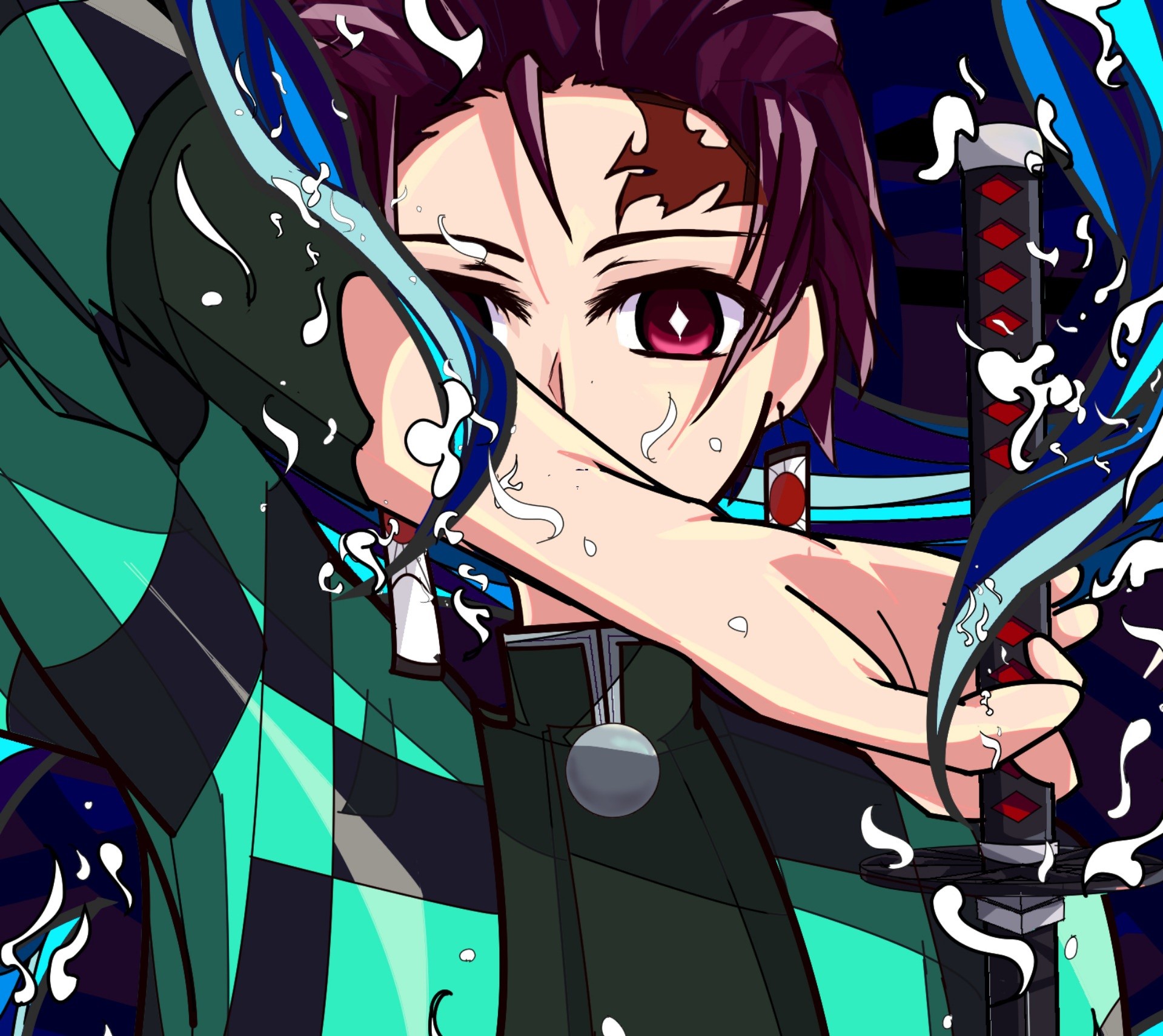 Kimetsu no Yaiba, anime, anime boys, Kamado Tanjirō, HD Wallpaper