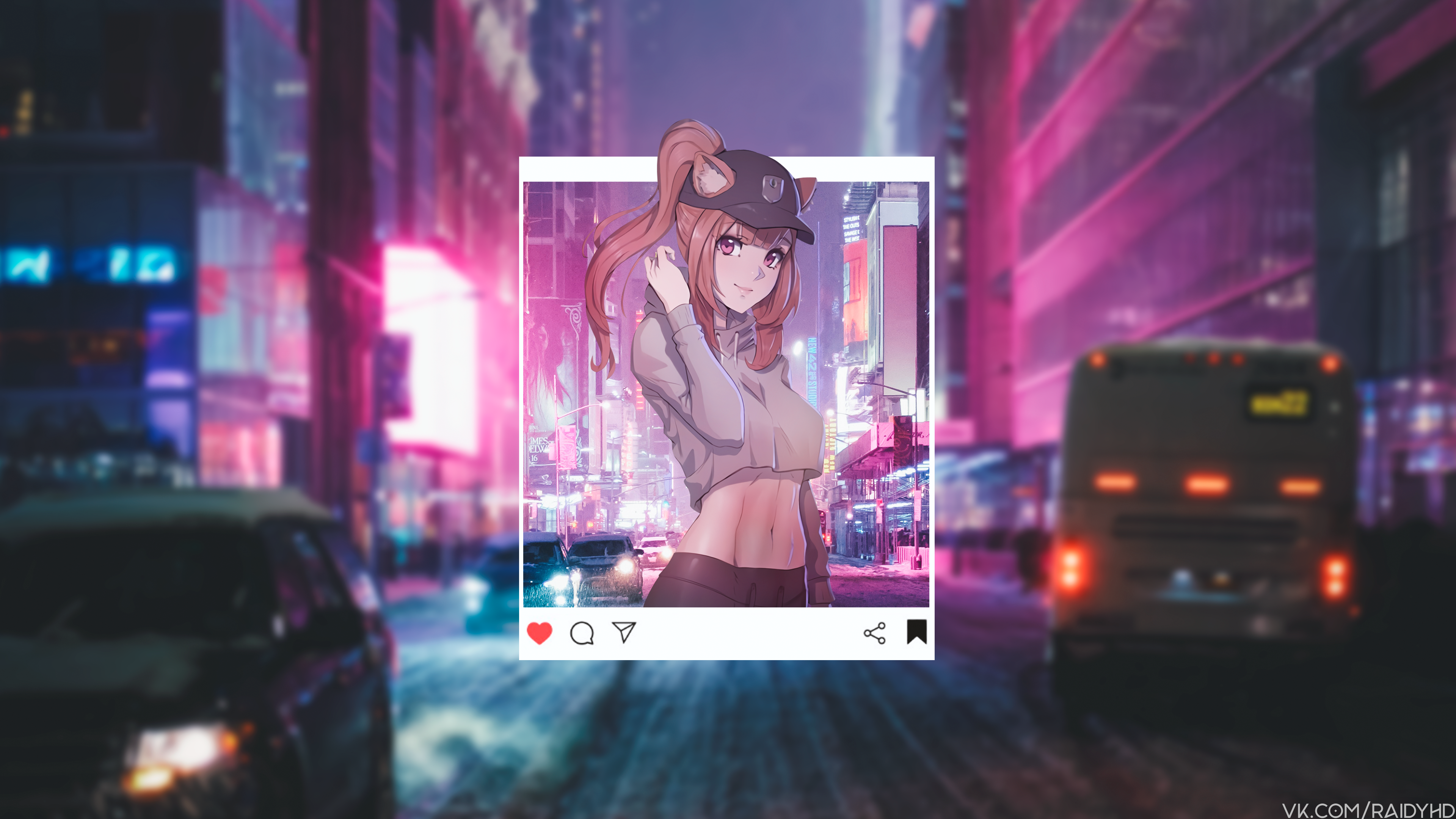 anime, anime girls, picture-in-picture, HD Wallpaper