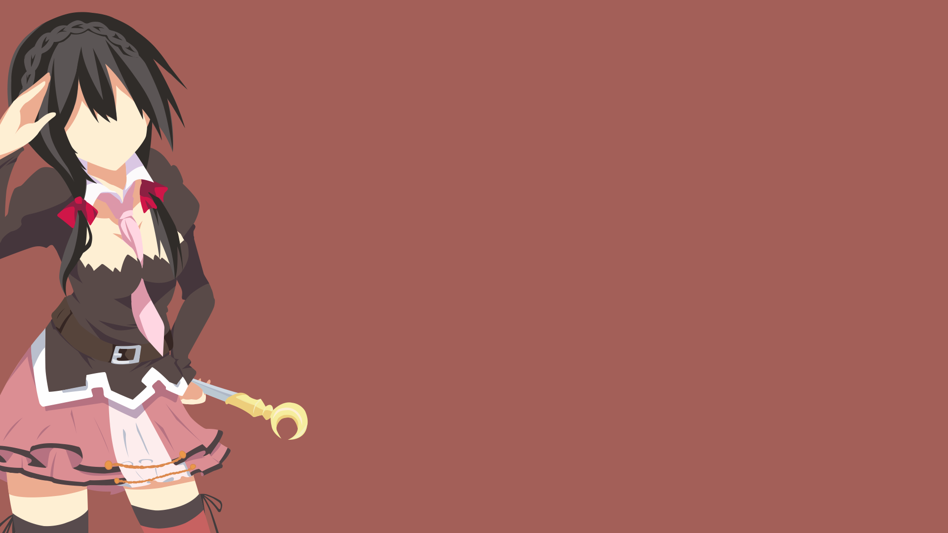 Kono Subarashii Sekai ni Shukufuku wo!, Yunyun (Konosuba), anime girls, minimalism, HD Wallpaper
