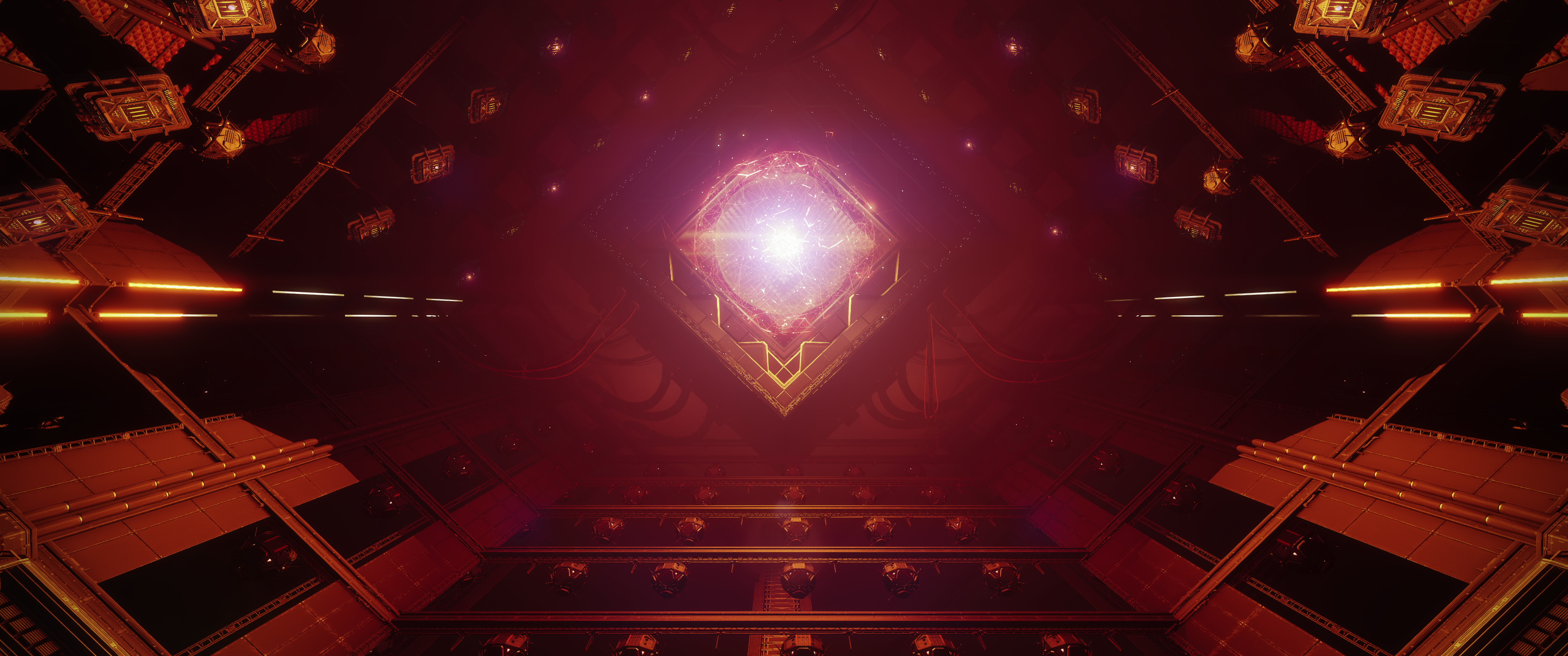 Destiny 2 (video game), Rasputin, red, orange, science fiction, HD Wallpaper