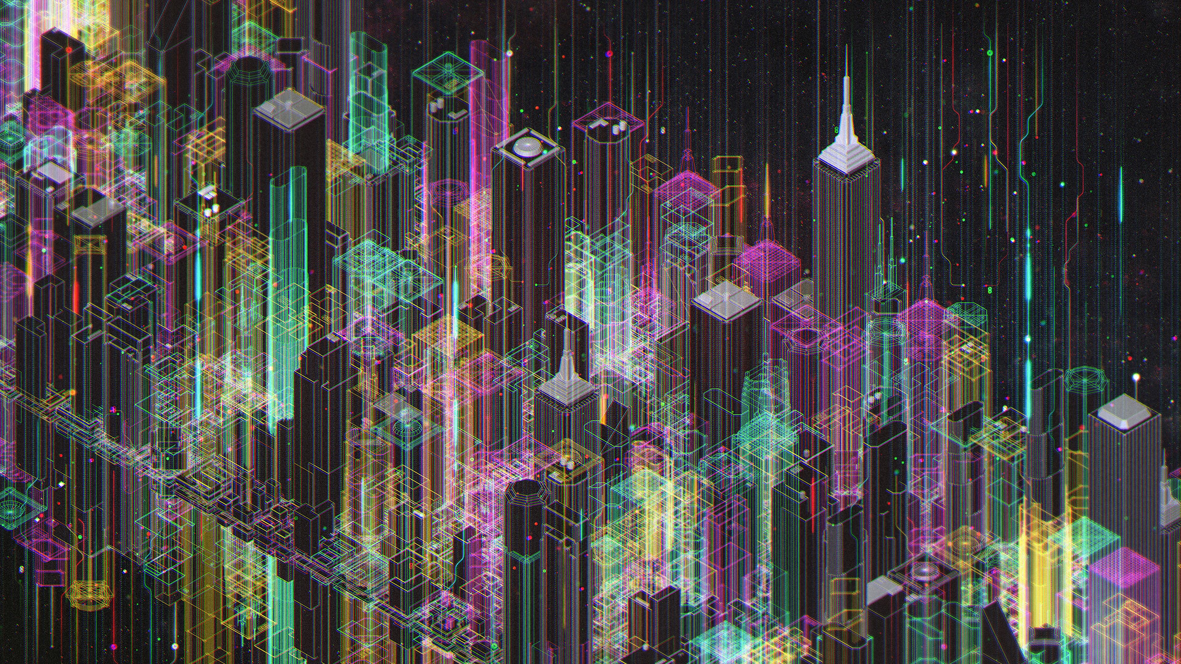 diagram, layout, city, digital, 4k, HD Wallpaper