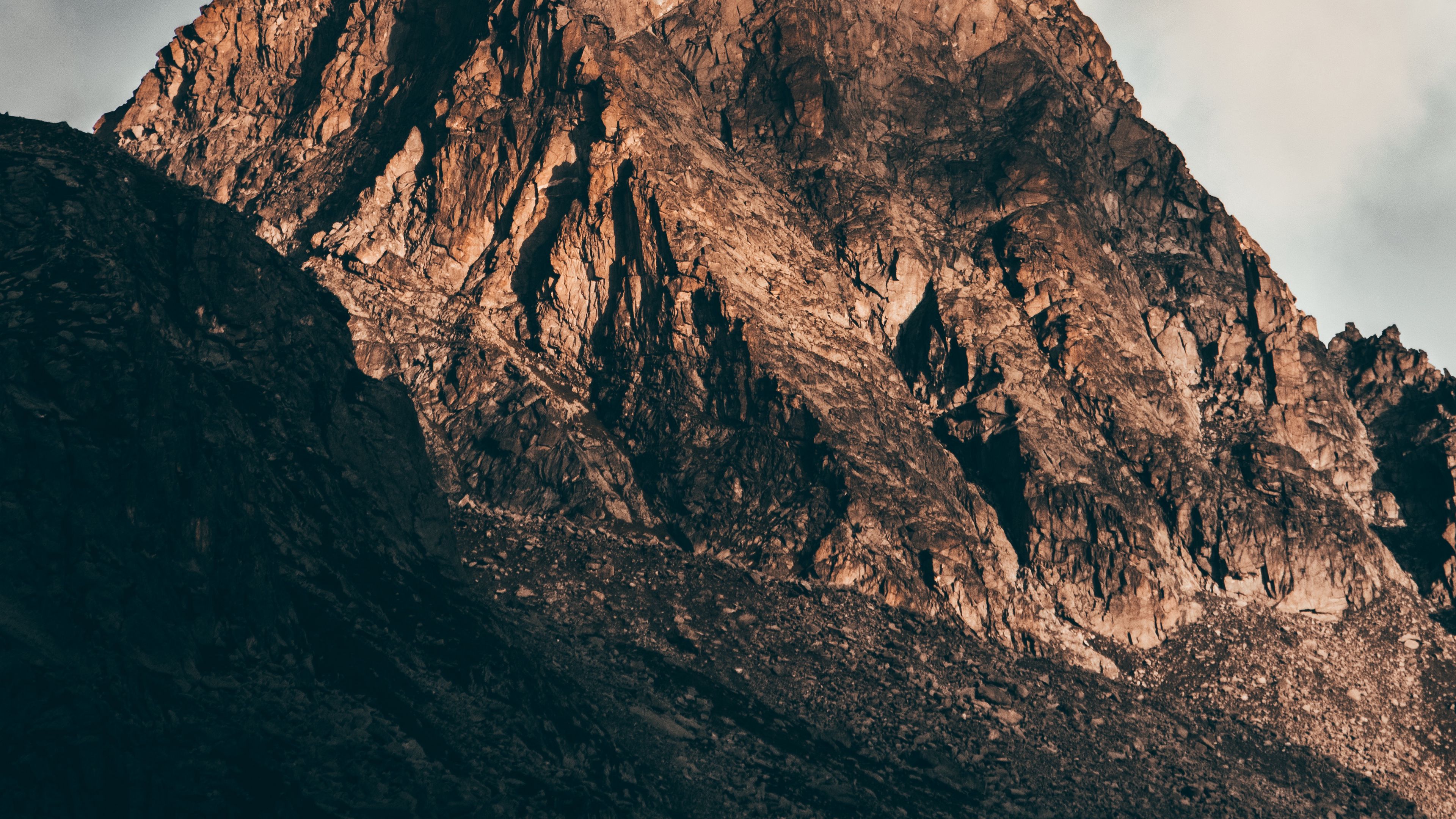 mountain, sunset, piedmont, italy, 4k, HD Wallpaper