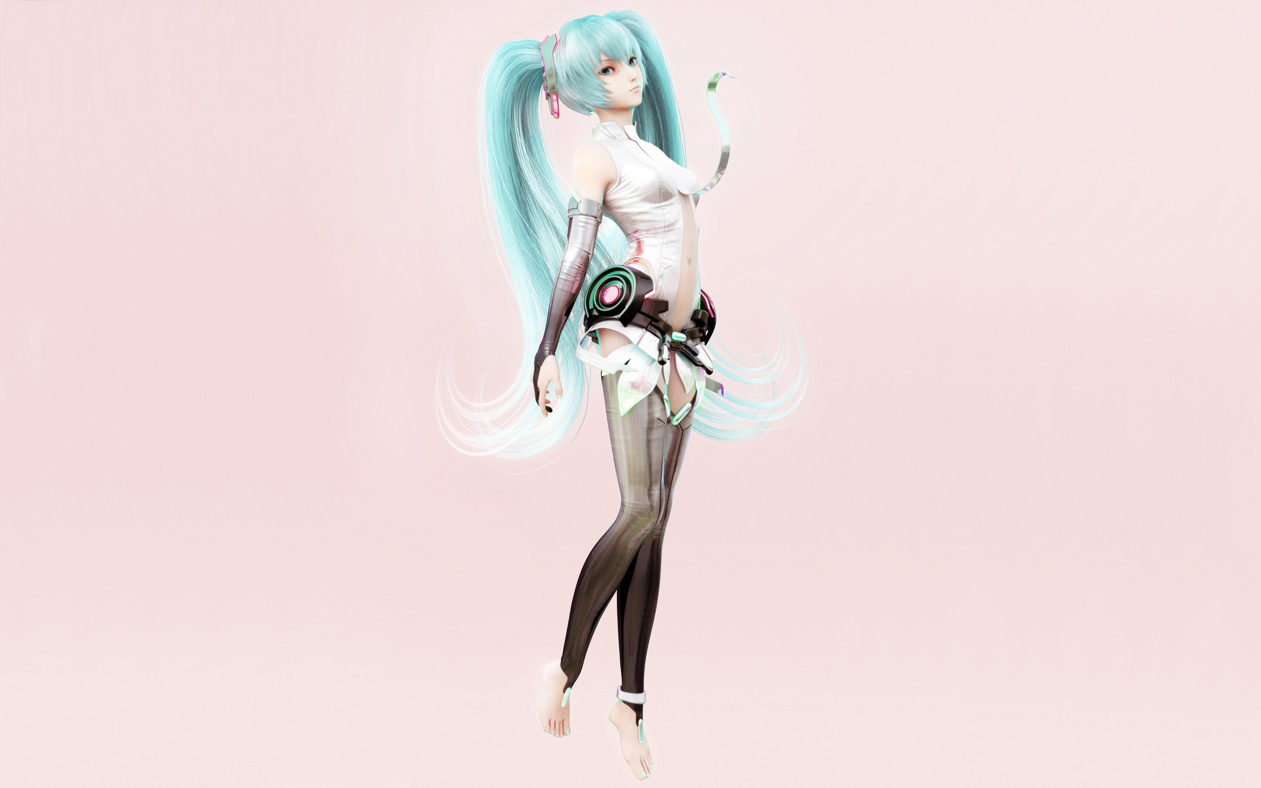 Hatsune Miku, anime girls, blue hair, long hair, hair ornament, HD Wallpaper