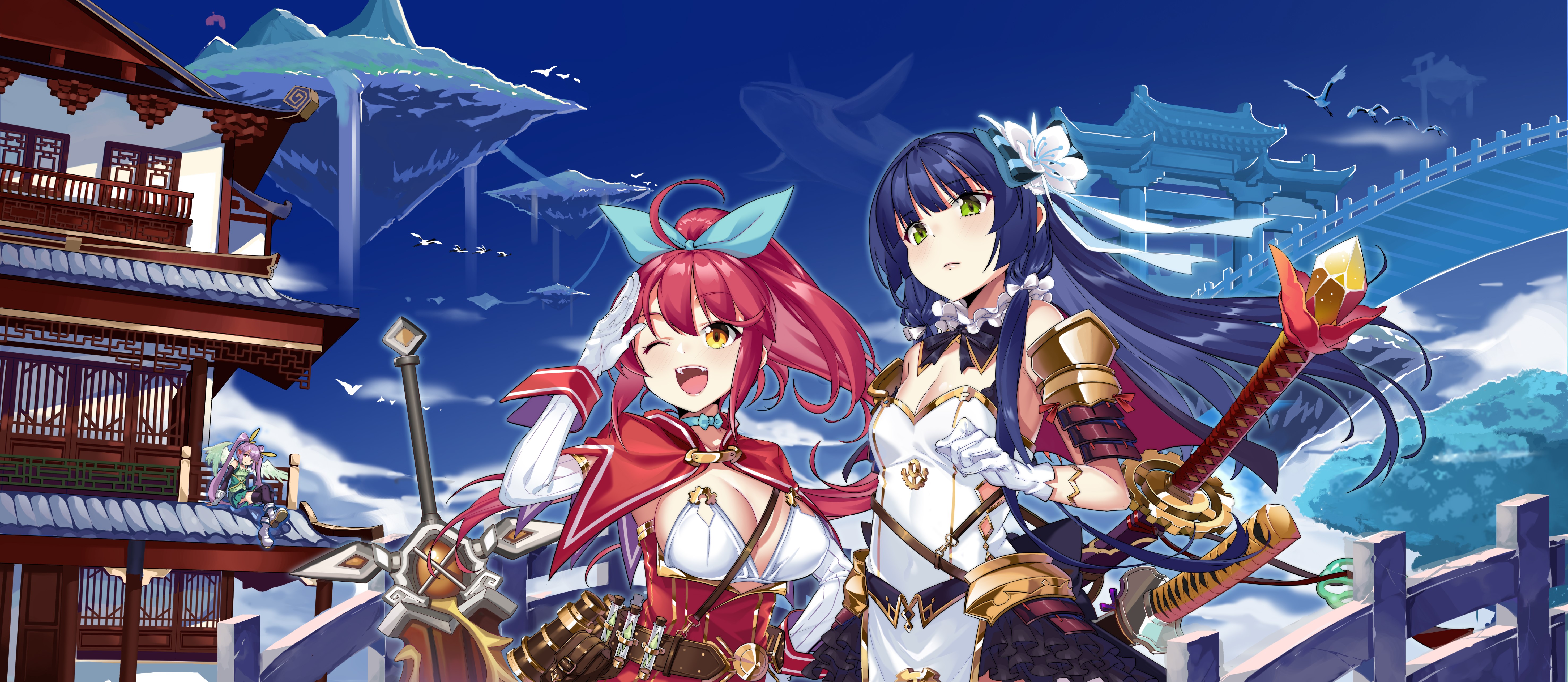 anime, anime girls, comic art, HD Wallpaper