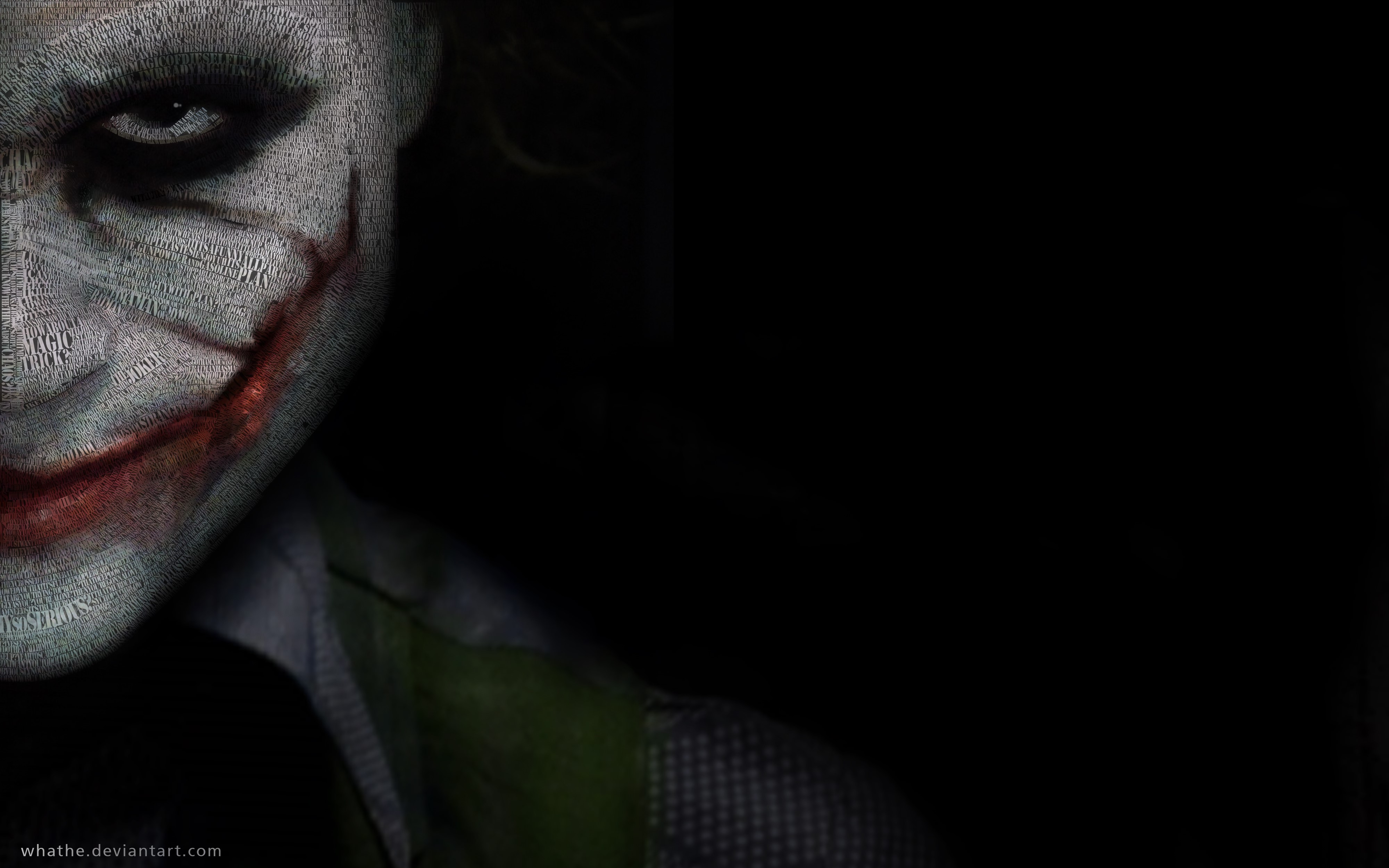 Joker, Batman Returns, movie scenes, typographic portraits, HD Wallpaper