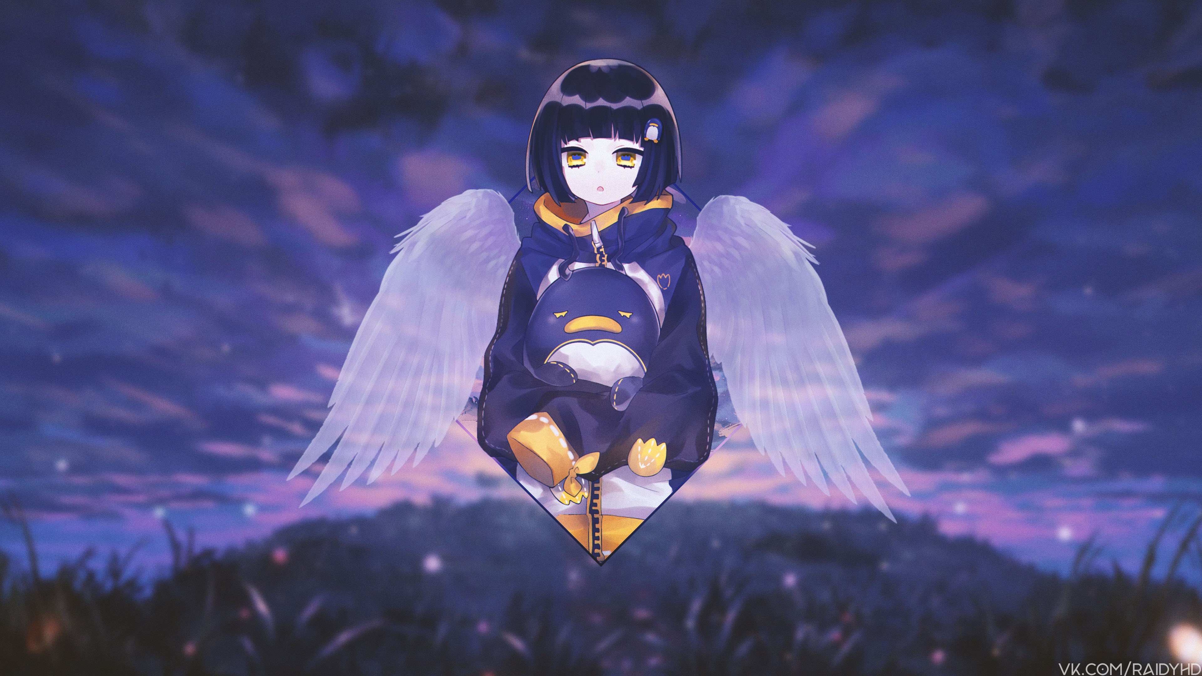 anime, anime girls, picture-in-picture, HD Wallpaper