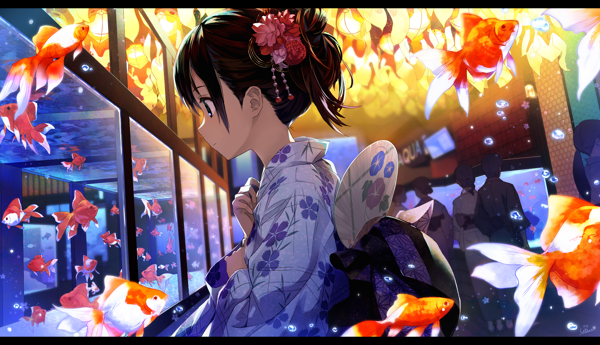 anime, anime girls, comic art, HD Wallpaper