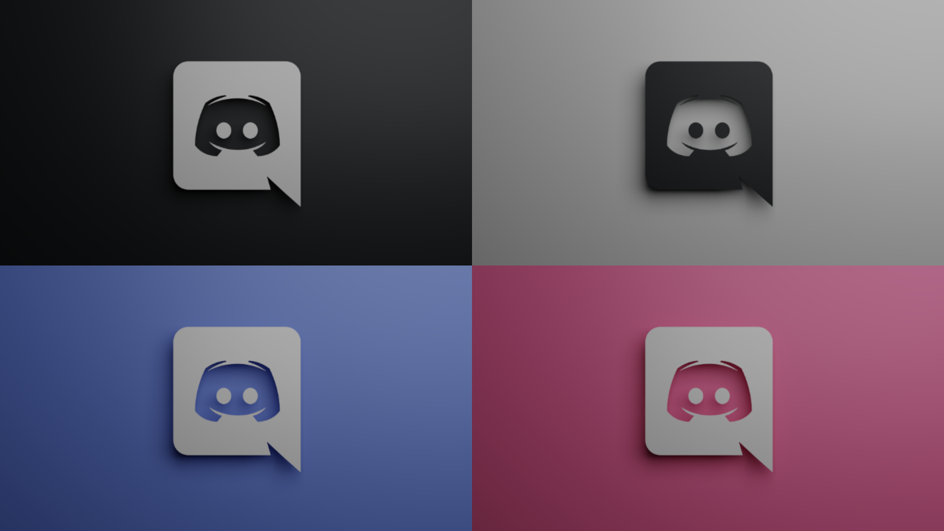 Discord, minimalism, render, HD Wallpaper