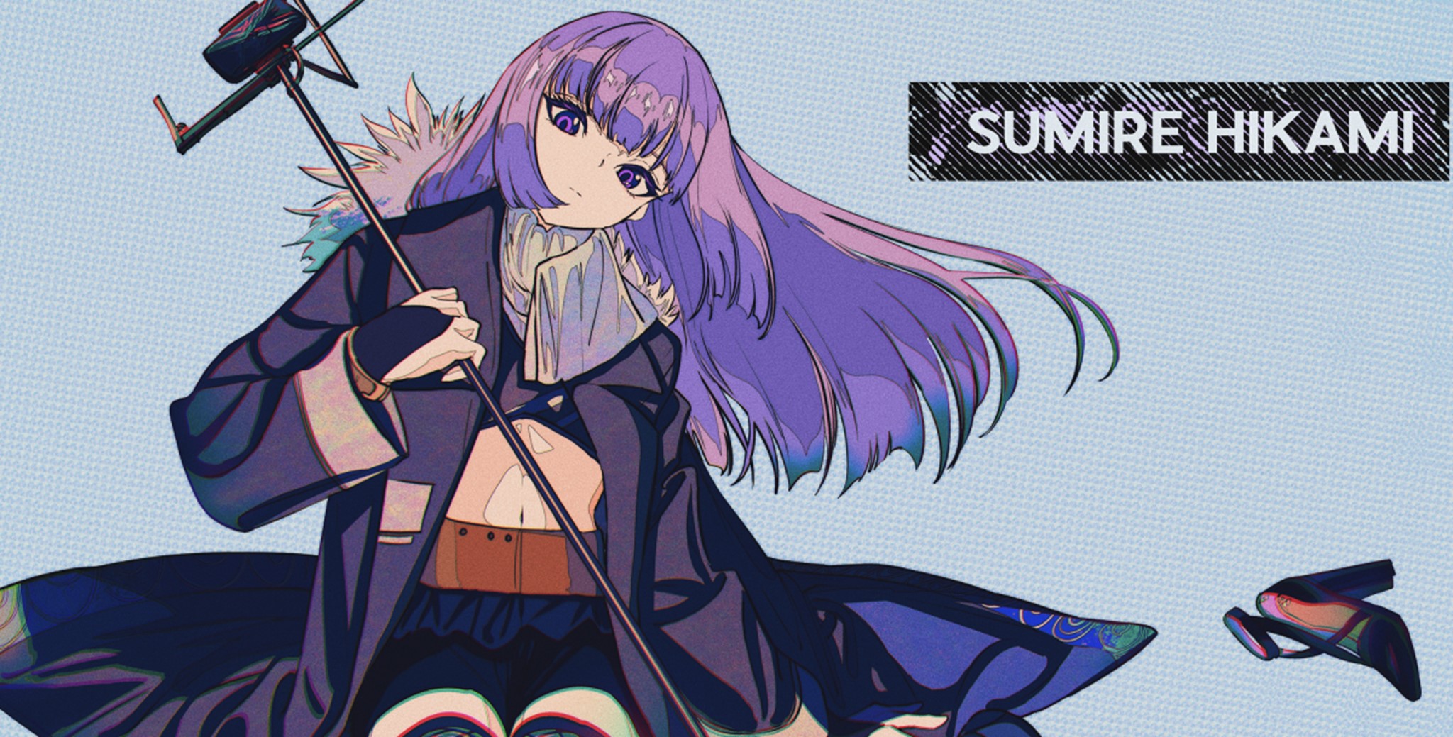 anime girls, anime, 焦茶, digital, sumire hikami, HD Wallpaper