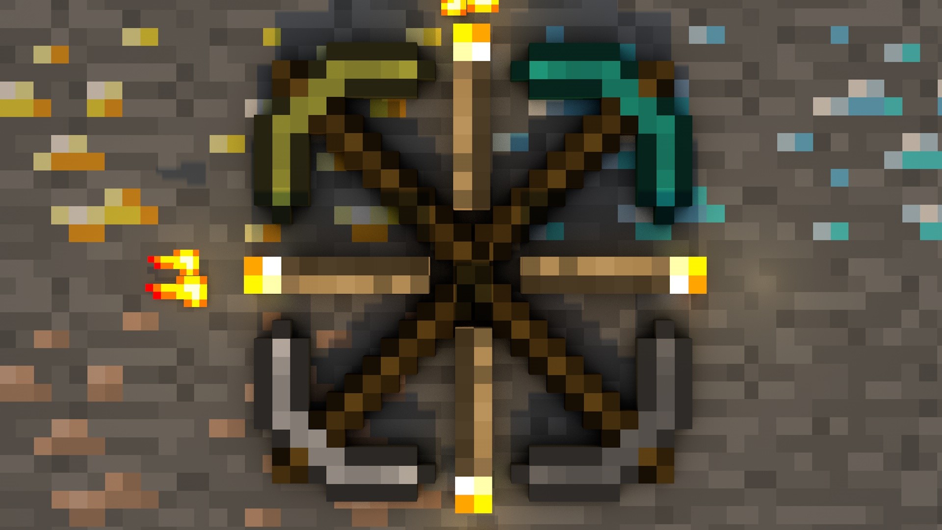Minecraft, sandbox game, video games, PC gaming, pixels, HD Wallpaper