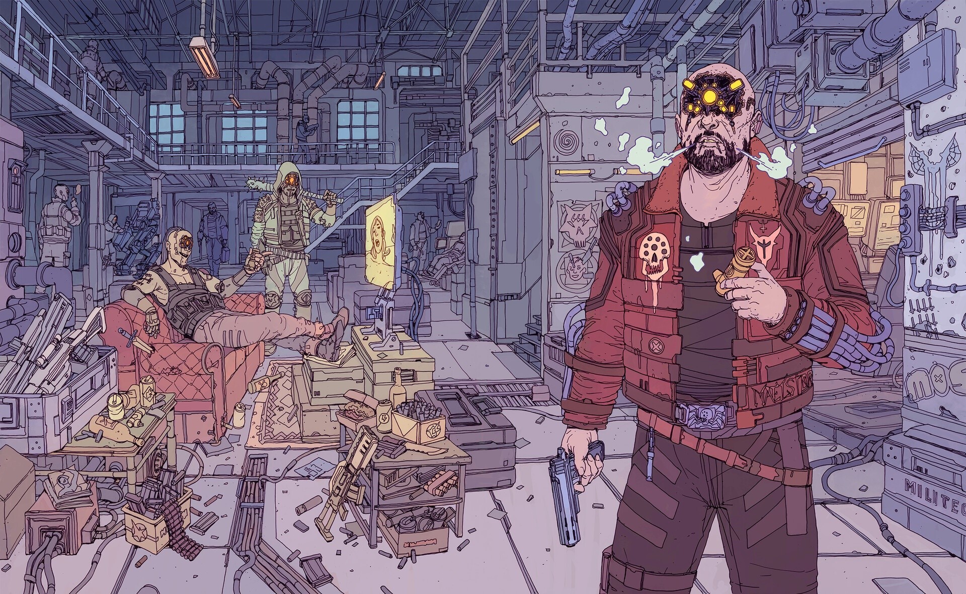 artwork, futuristic, science fiction, cyberpunk, greatline, Cyberpunk 2077, HD Wallpaper