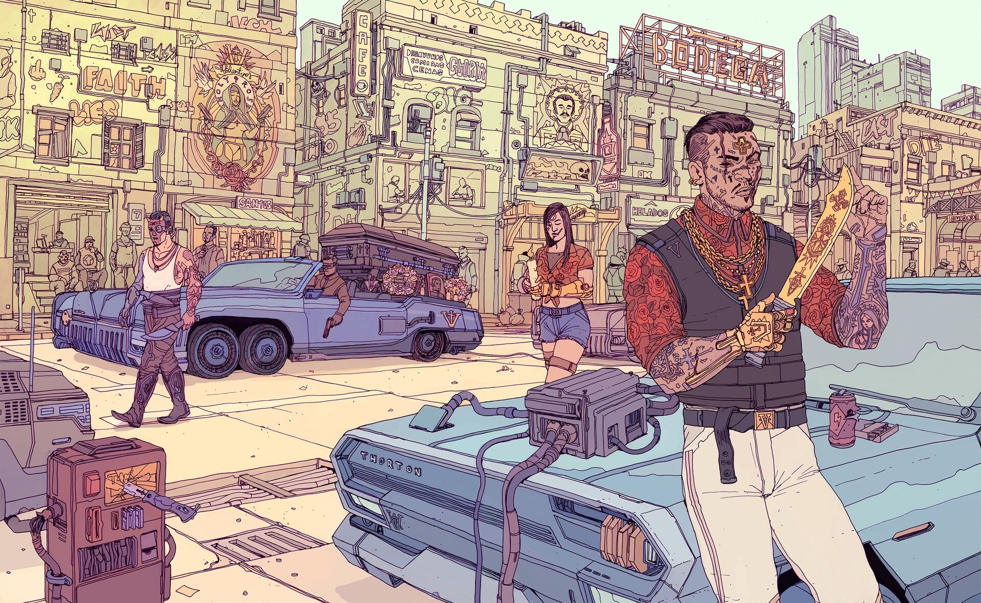 science fiction, futuristic, artwork, Cyberpunk 2077, HD Wallpaper