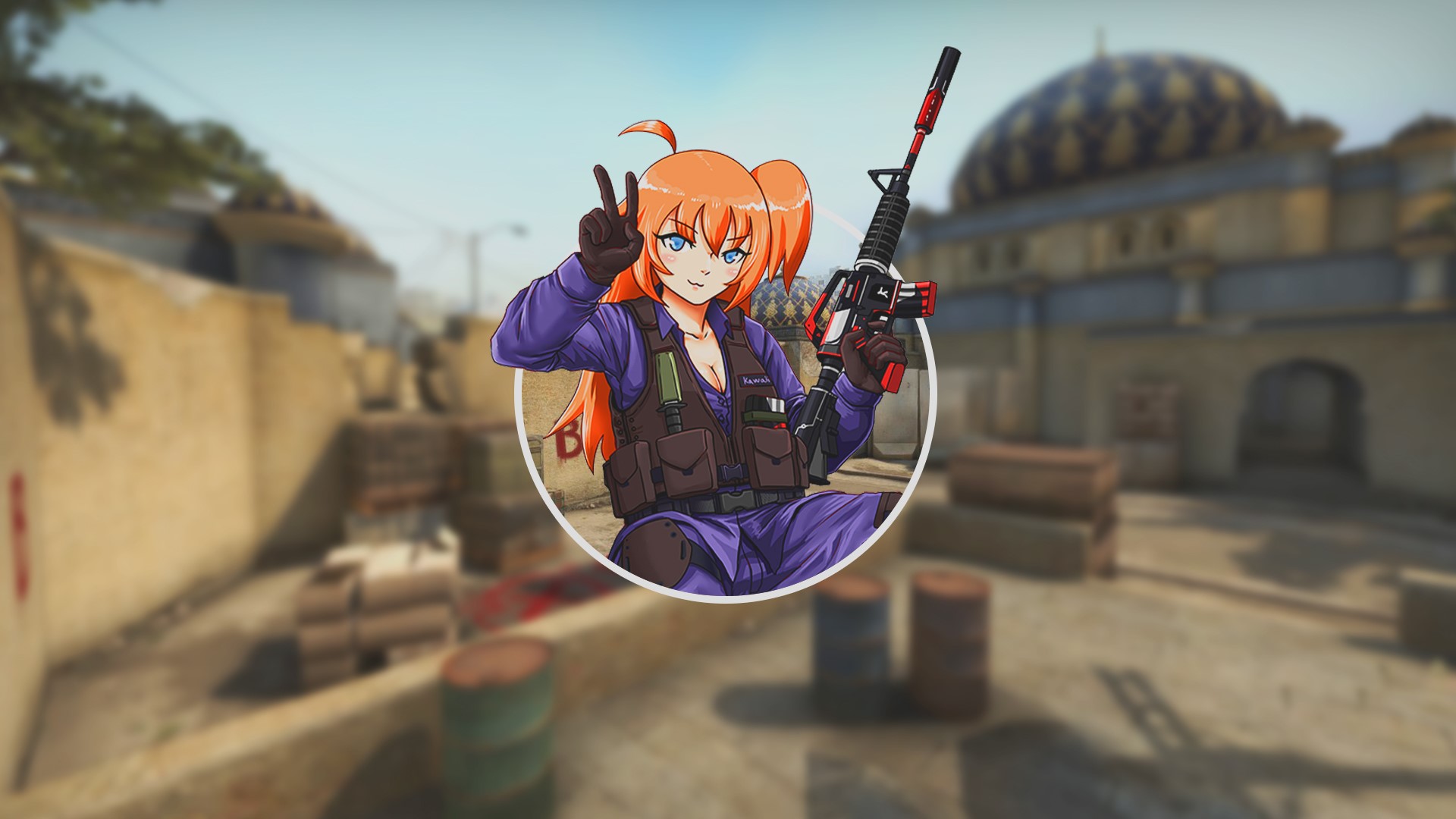 anime, anime girls, Counter-Strike: Global Offensive, HD Wallpaper