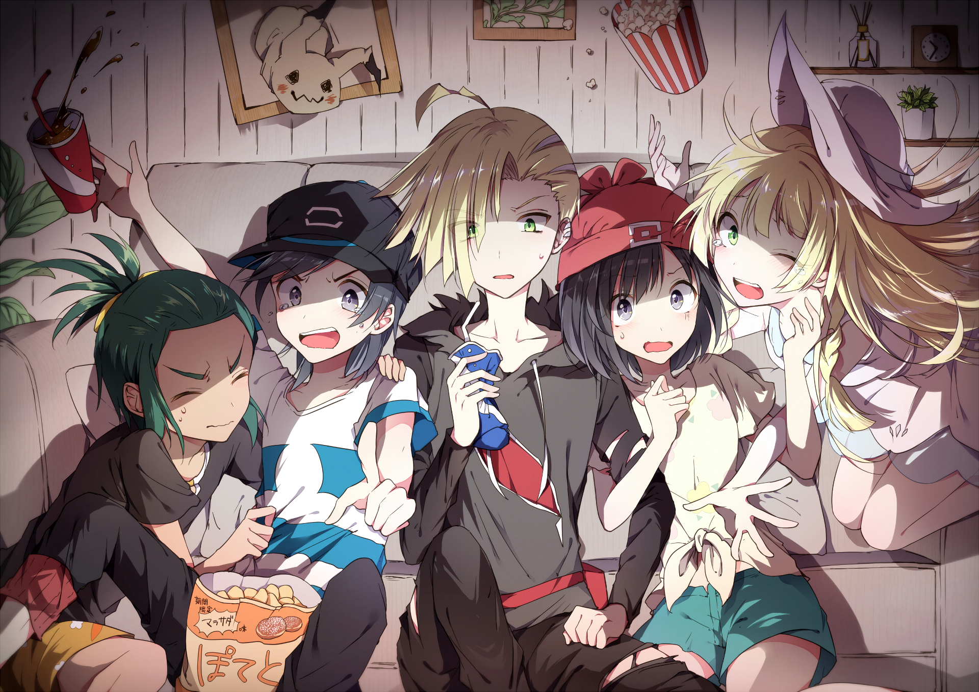 anime, comic art, anime girls, HD Wallpaper
