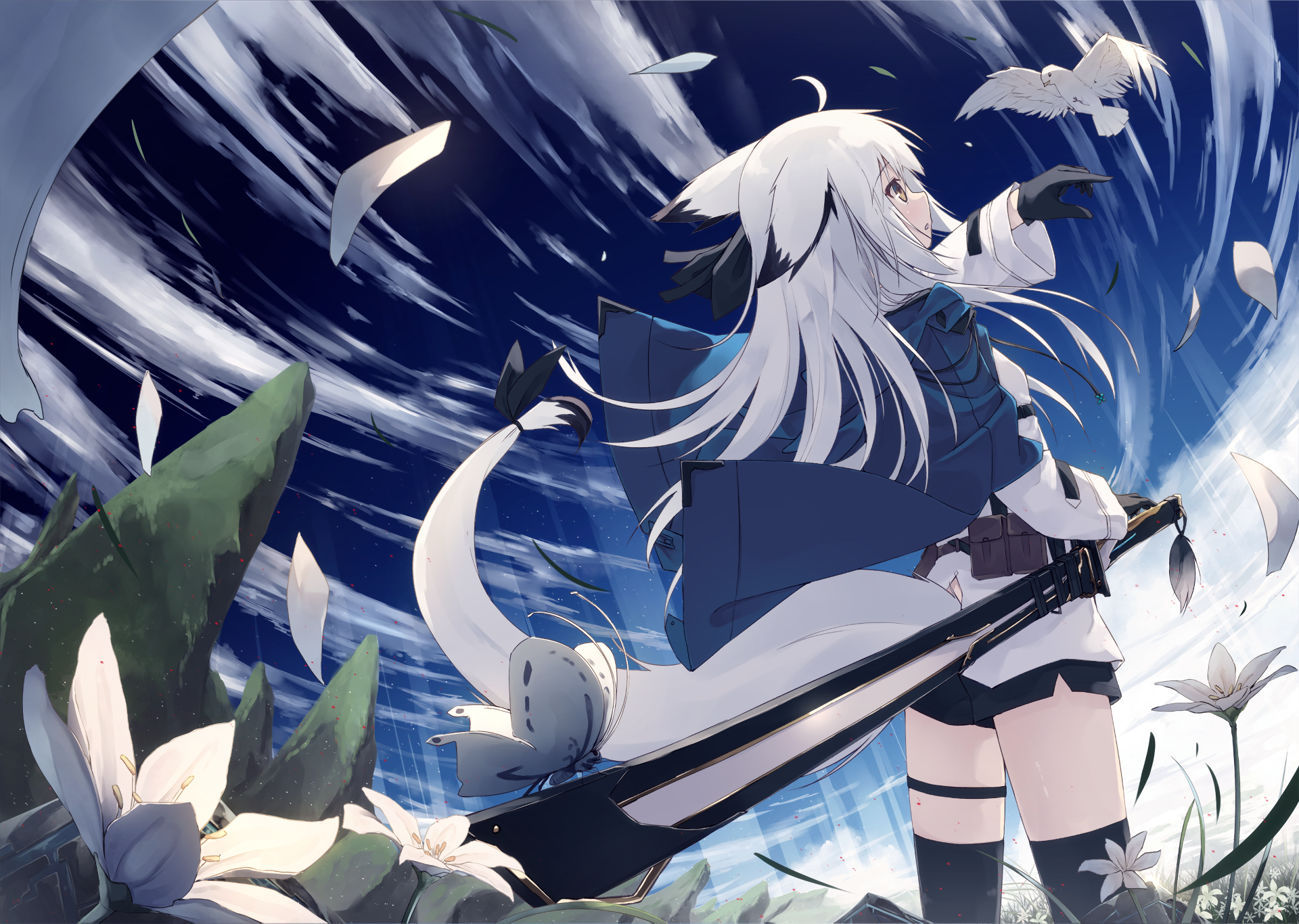 anime, comic art, anime girls, HD Wallpaper