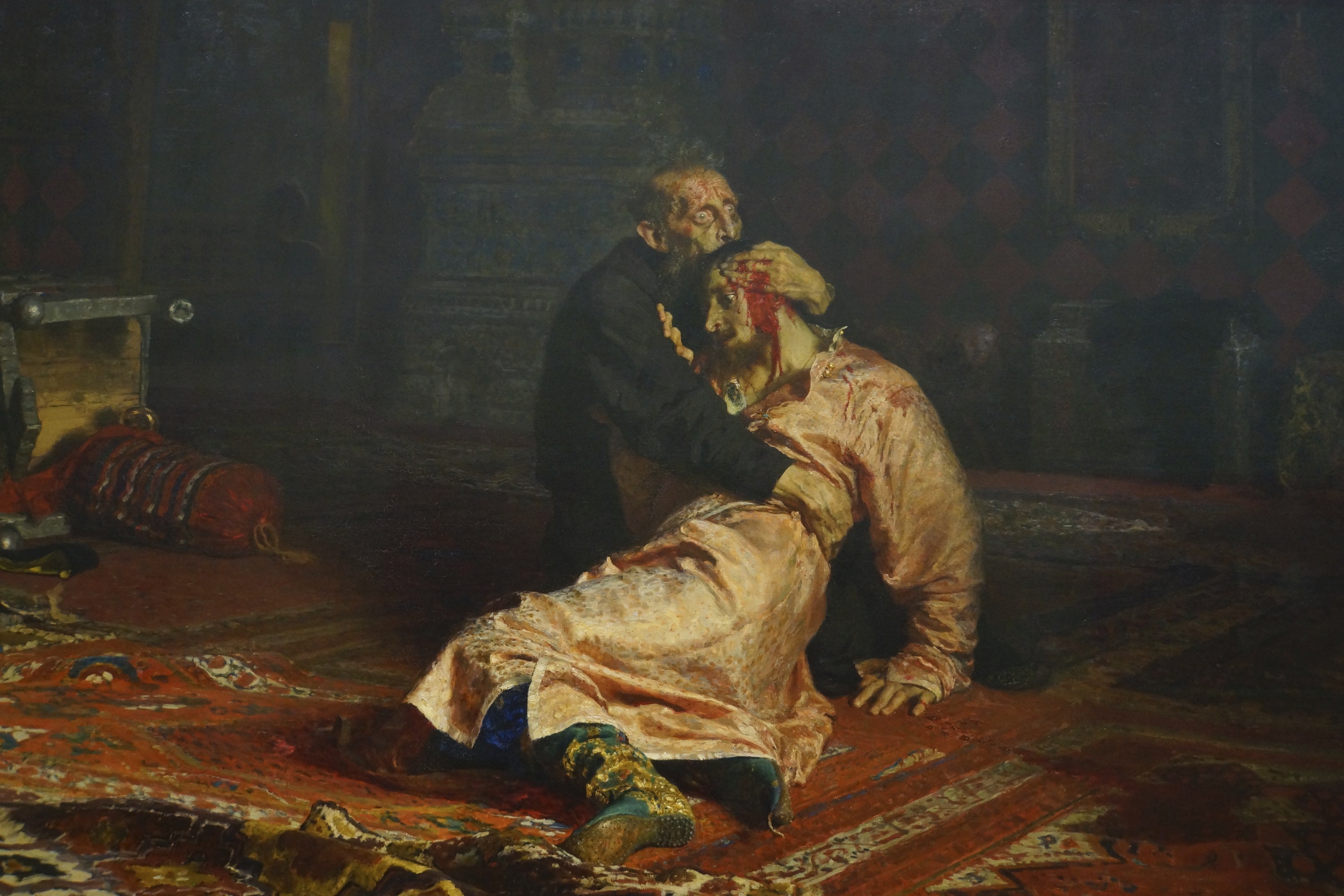 traditional art, Traditional Artwork, painting, Ivan the Terrible and His Son Ivan, Ilya Repin, paper, HD Wallpaper