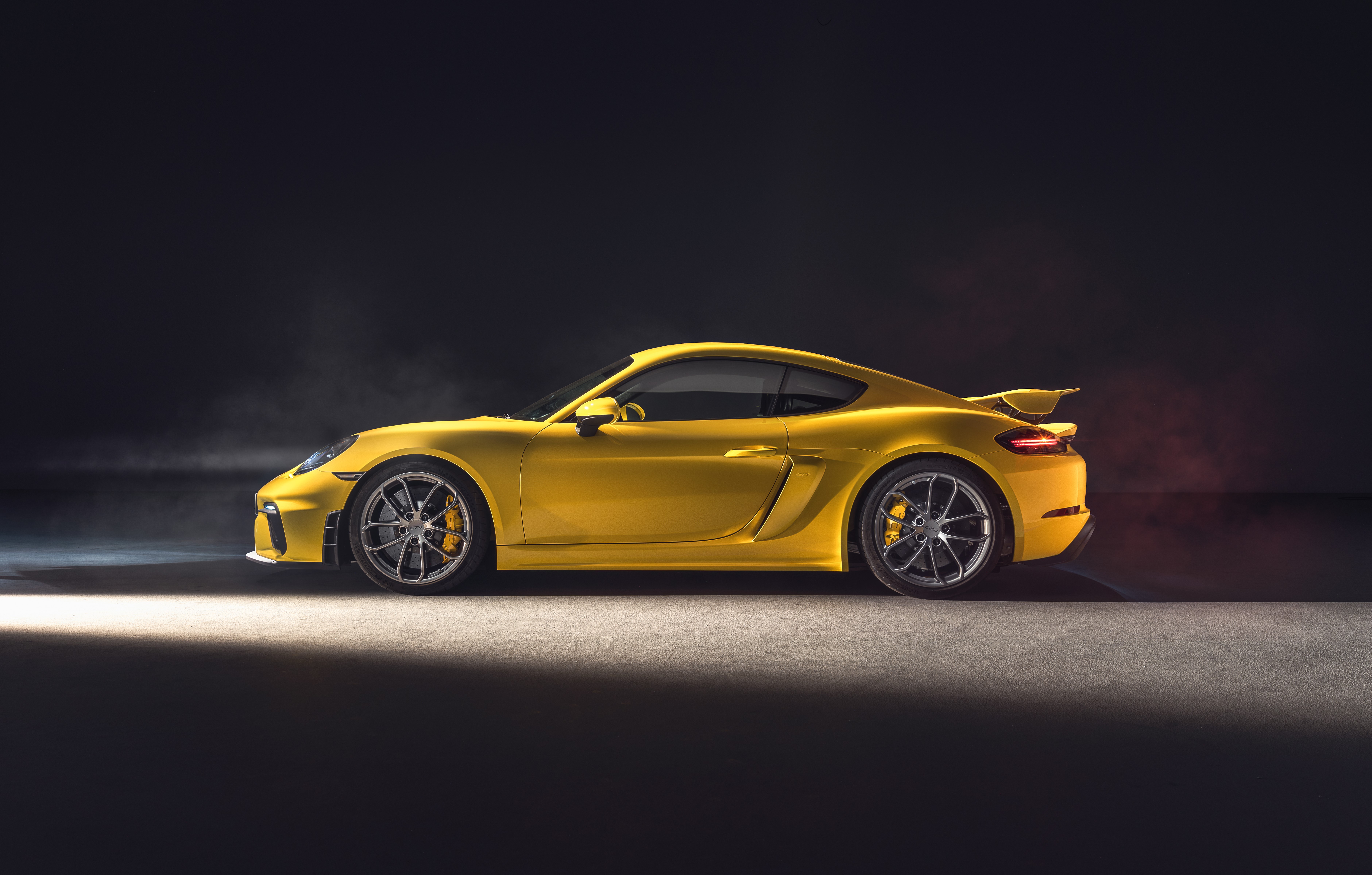 vehicle, car, simple background, Porsche Cayman GT4, HD Wallpaper