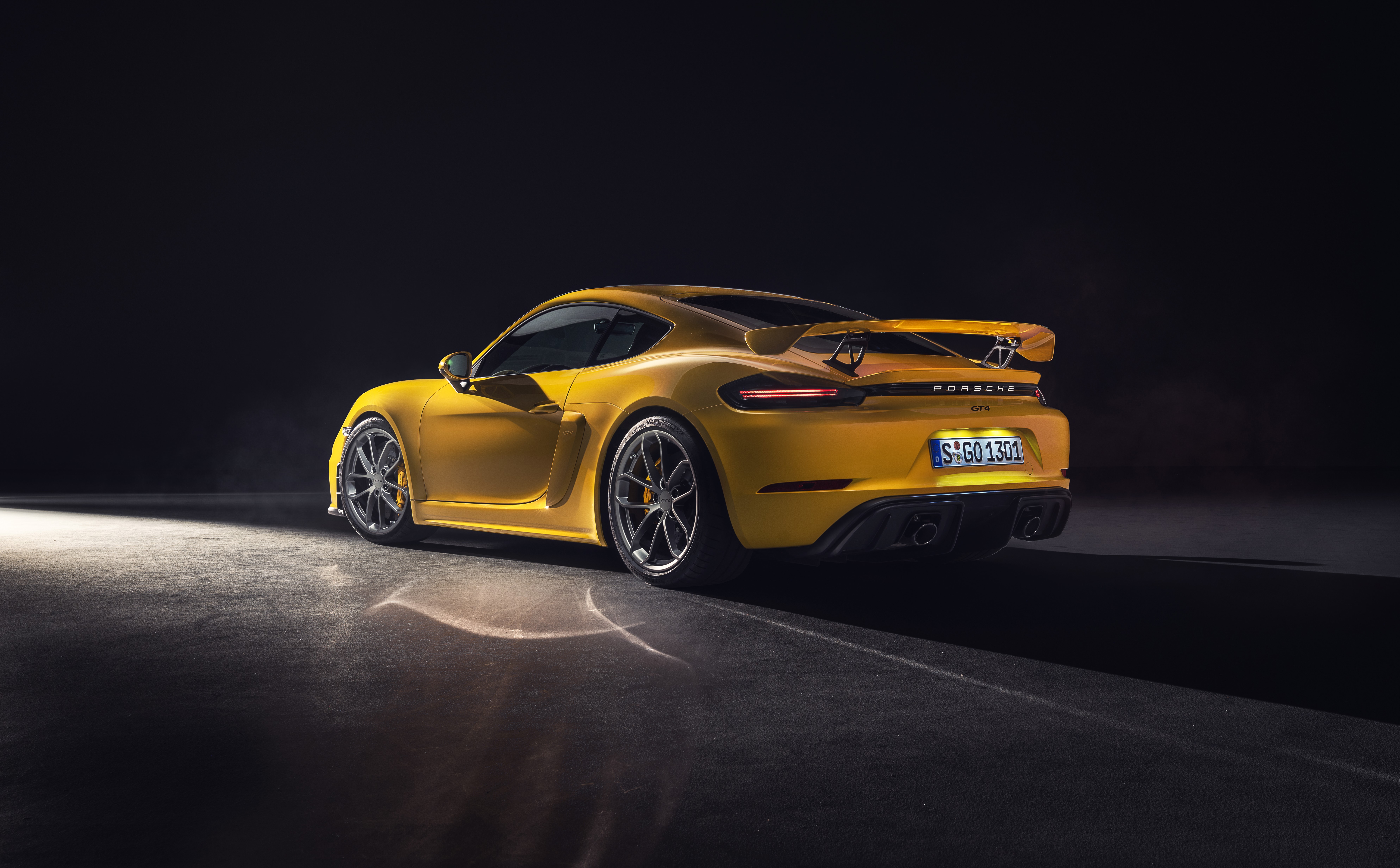 Porsche, vehicle, car, simple background, Porsche Cayman GT4, HD Wallpaper
