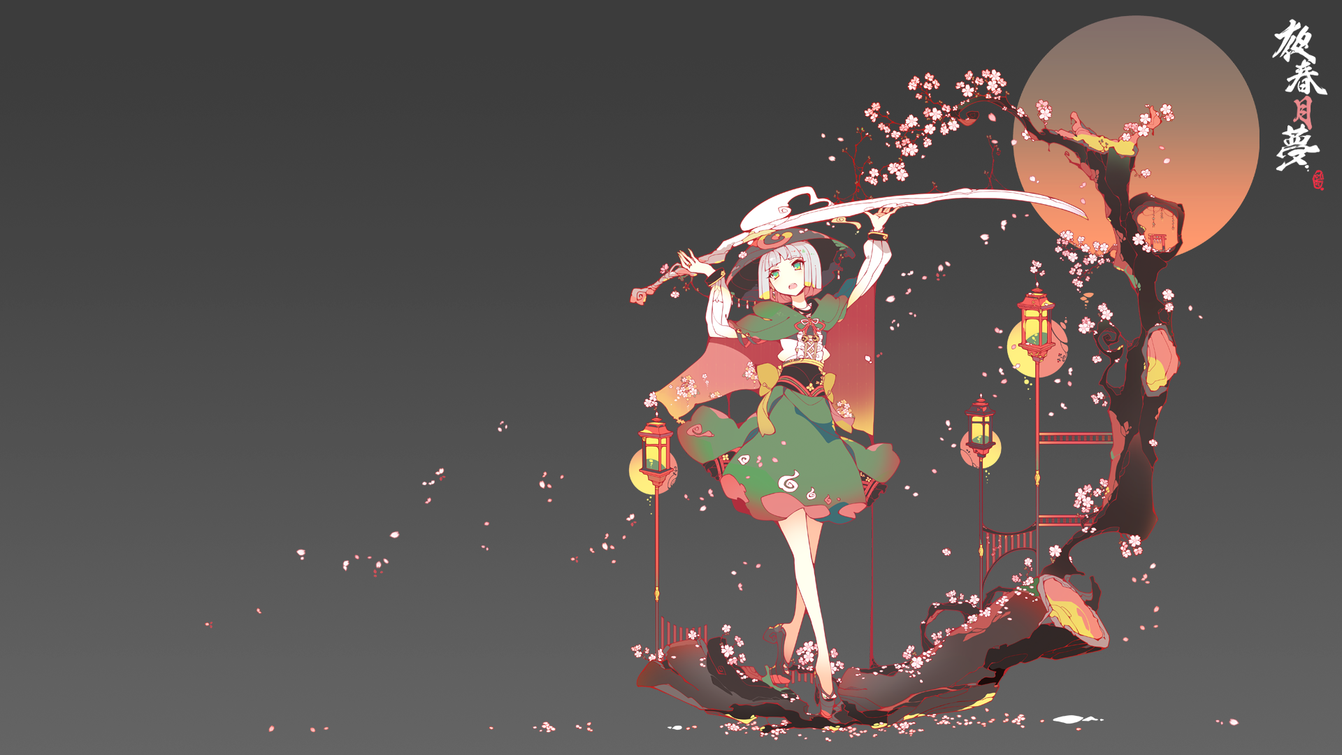 anime, comic art, anime girls, Touhou, Konpaku Youmu, HD Wallpaper