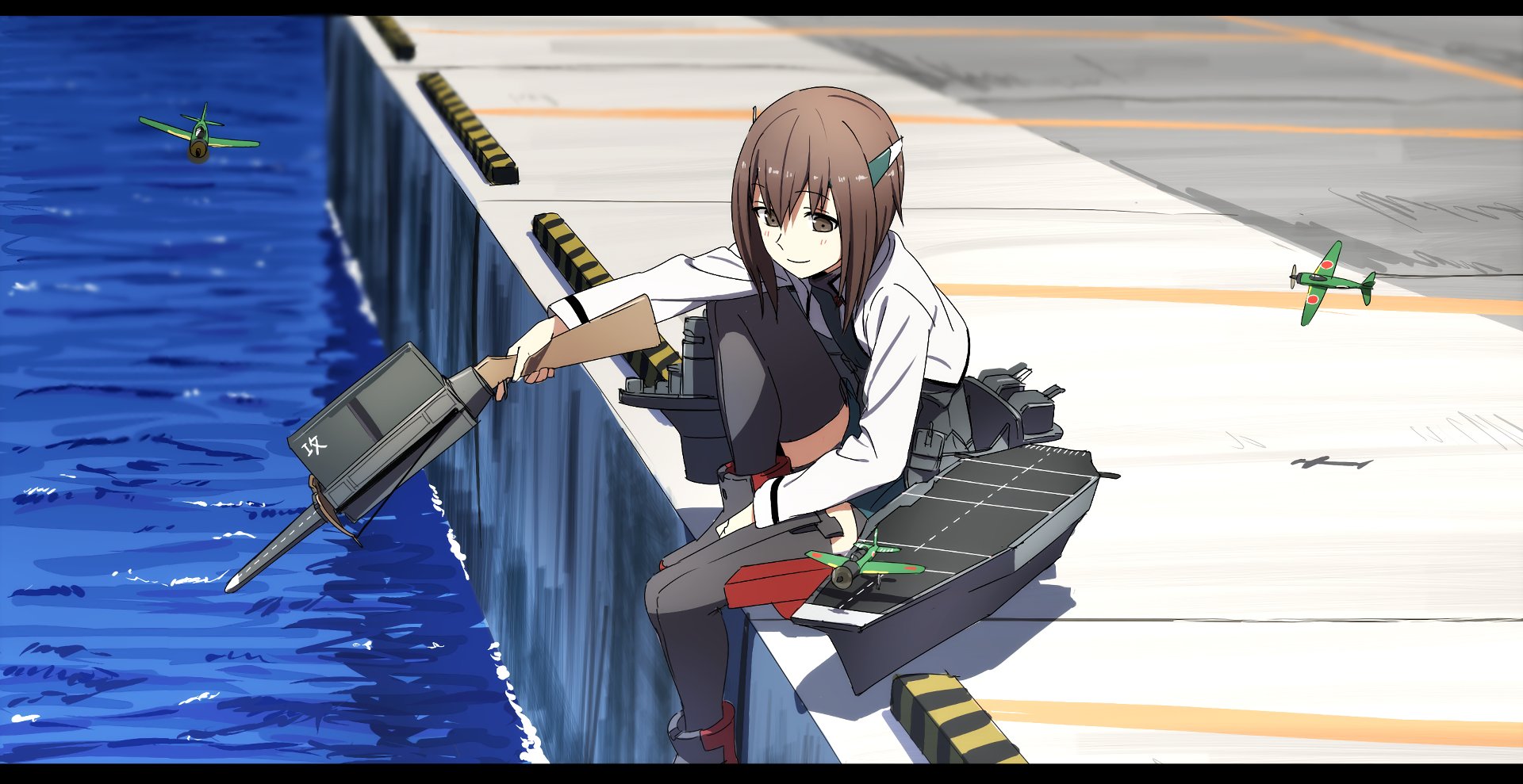 anime, comic art, anime girls, Kantai Collection, HD Wallpaper