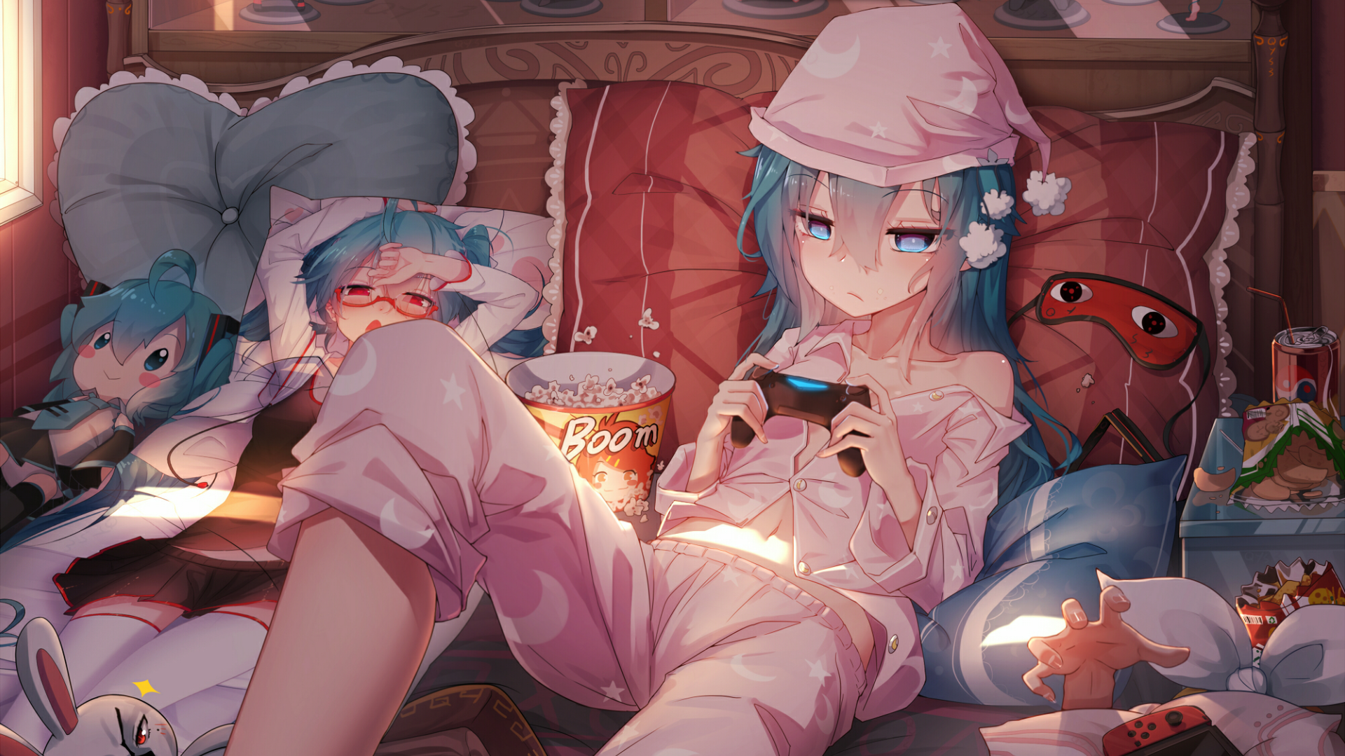 comic books, animation, comic art, anime, anime girls, Hatsune Miku, HD Wallpaper