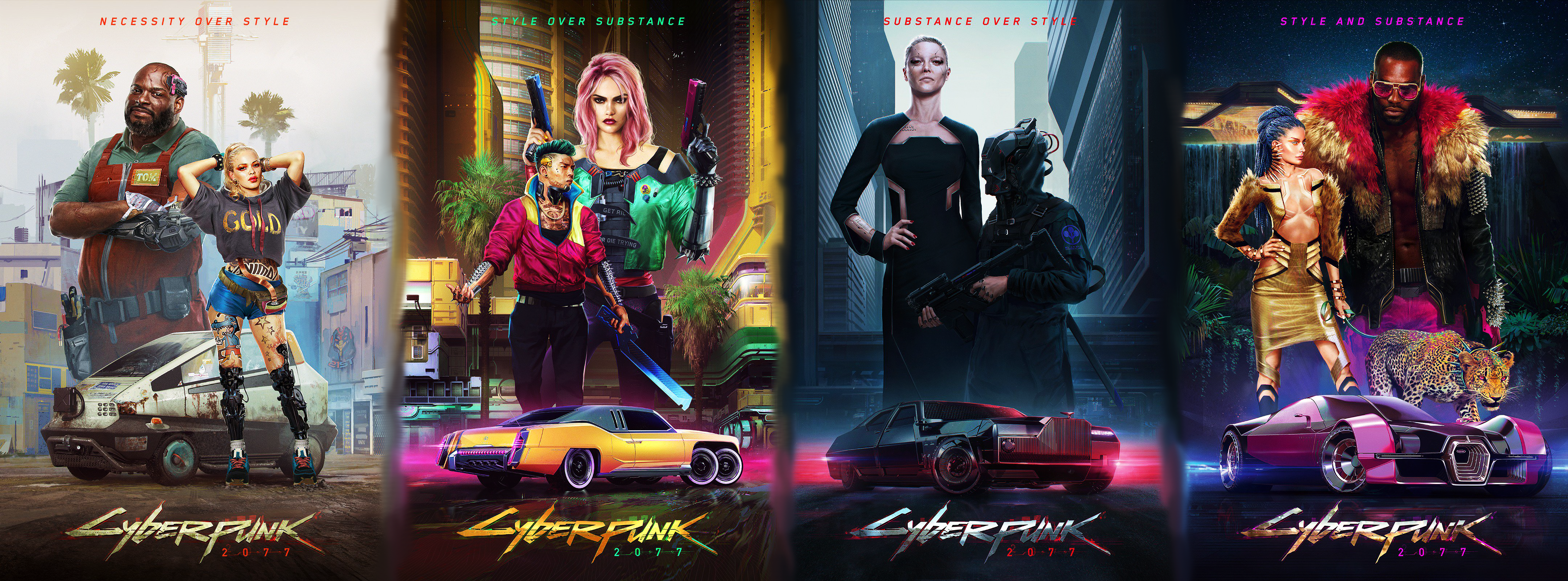 video games, video game art, digital art, car, Cyberpunk 2077, ultrawide, ultra-wide, HD Wallpaper