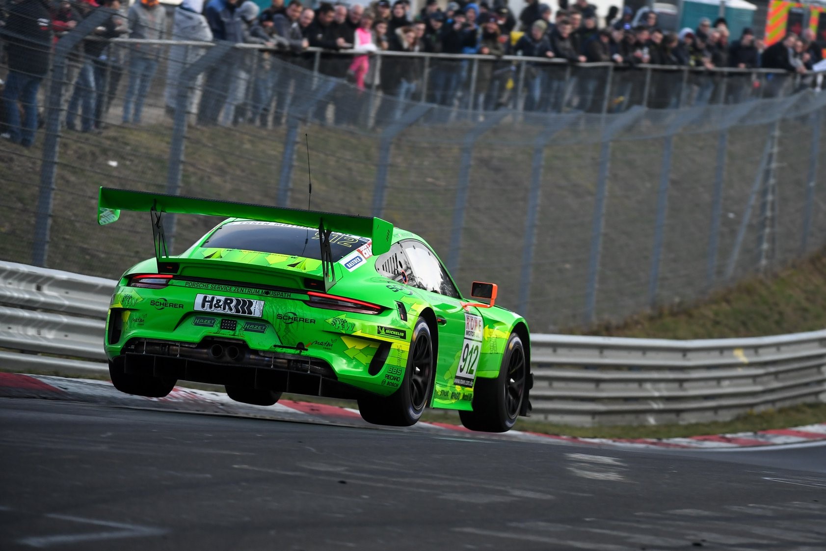 Porsche, race cars, green, Manthey, racing, 911 RS, HD Wallpaper