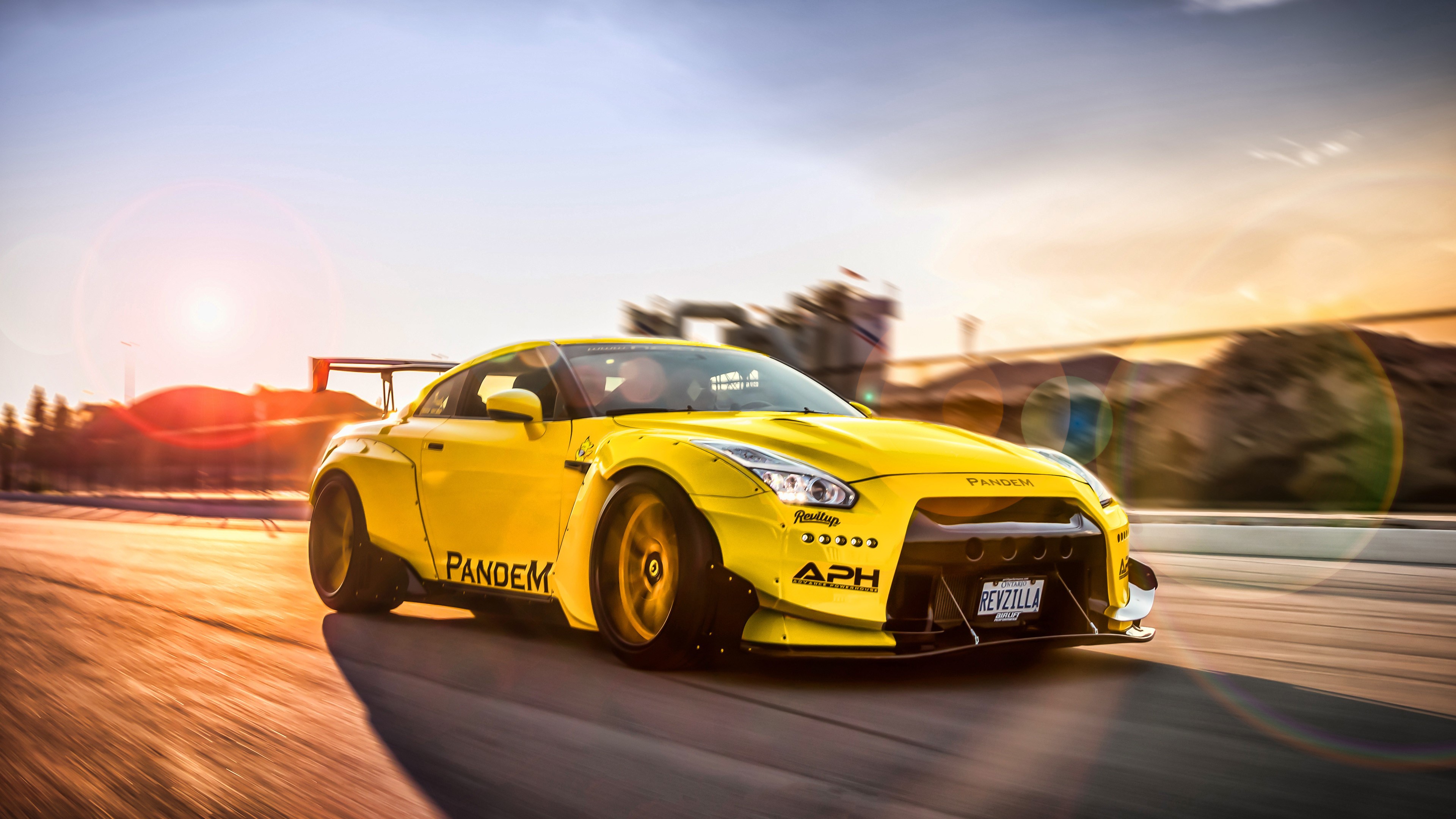 Nissan GT-R, car, vehicle, yellow cars, HD Wallpaper