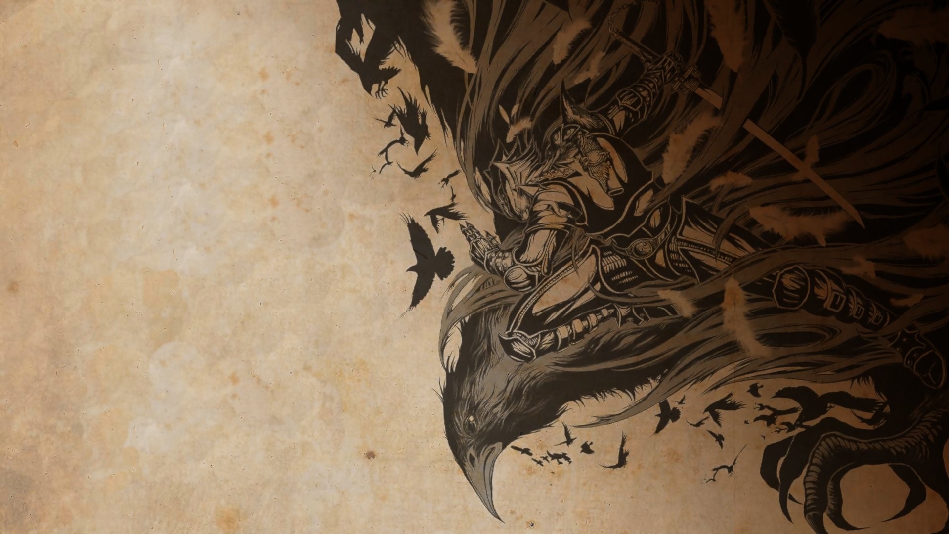 Karas, eagle, picture, anime, HD Wallpaper