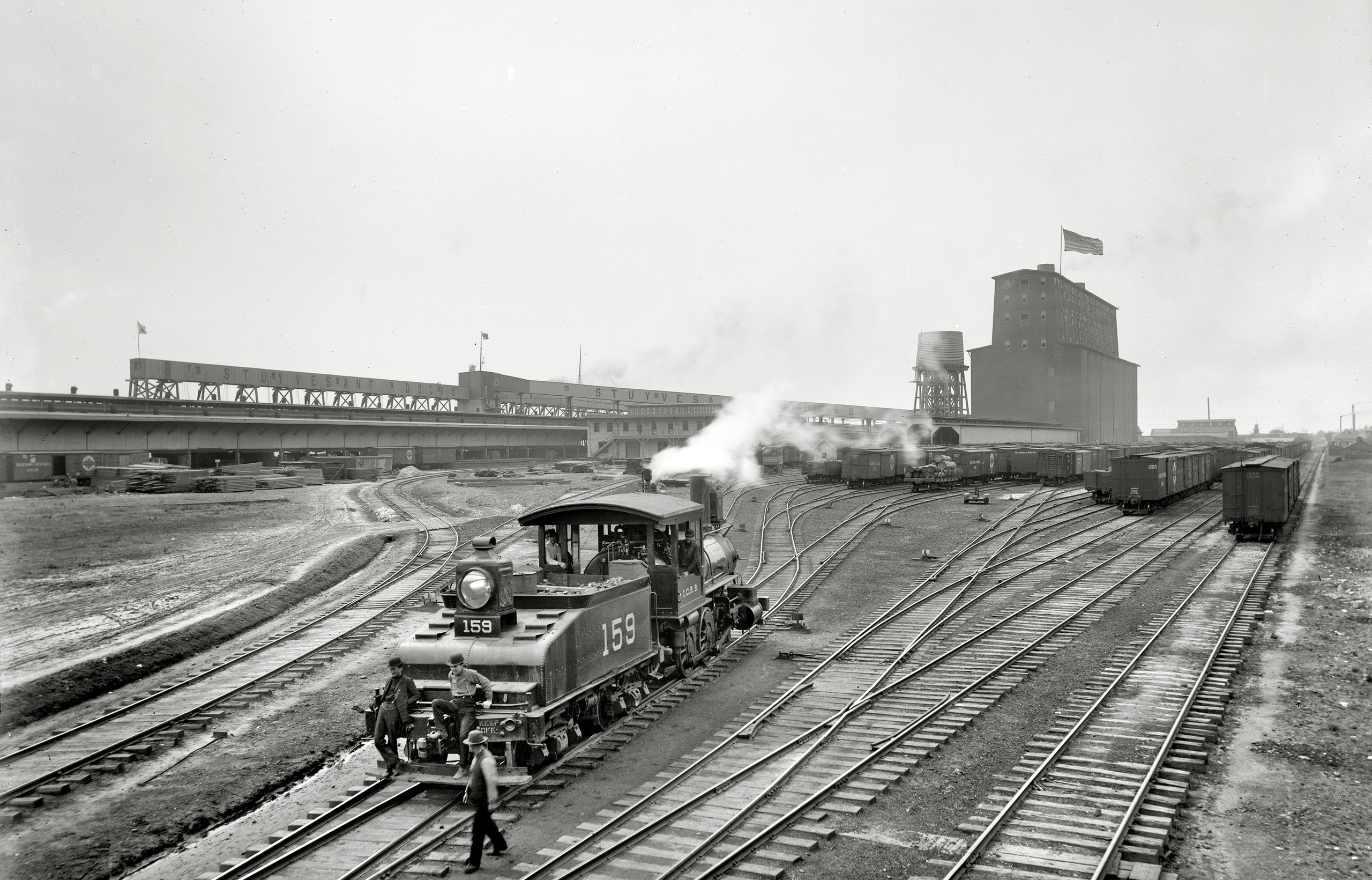 train, old photos, monochrome, HD Wallpaper