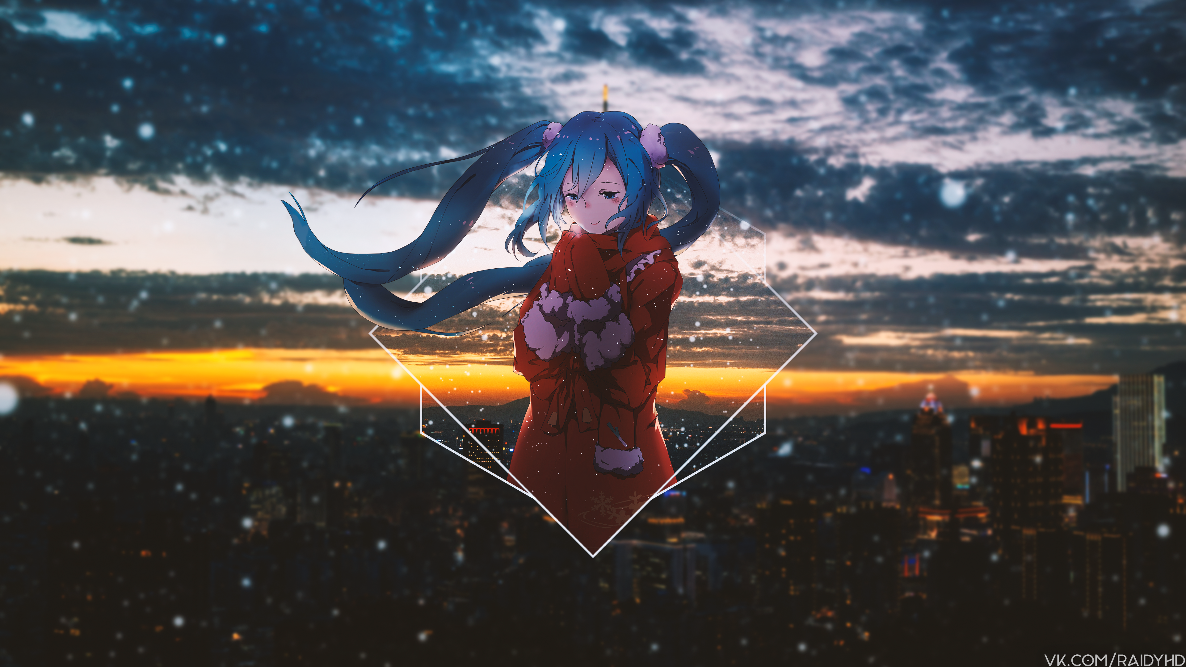 anime, anime girls, picture-in-picture, Hatsune Miku, HD Wallpaper