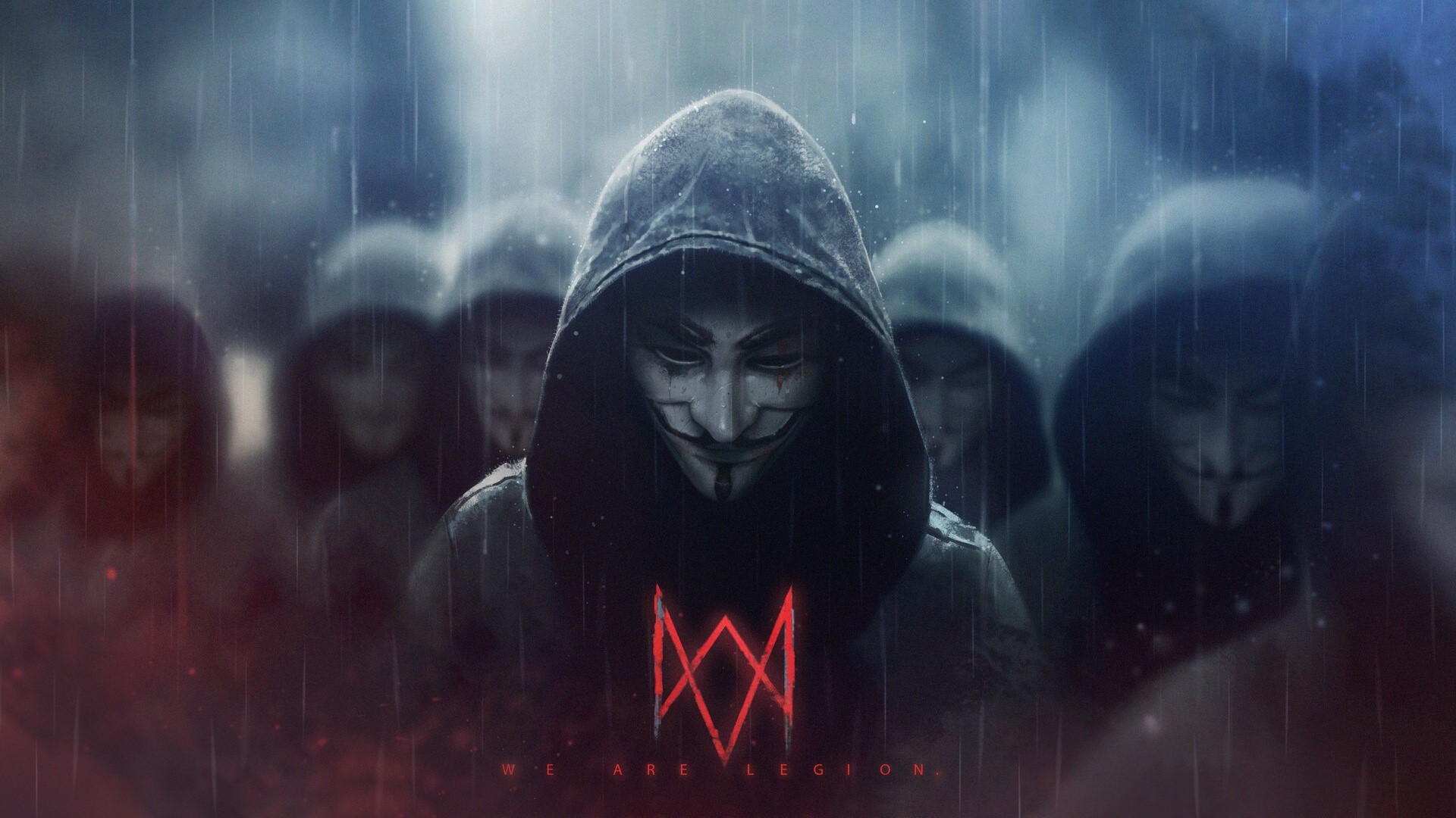 artwork, Legion, people, dark, Anonymous, watch dogs legion, Watch_Dogs, HD Wallpaper