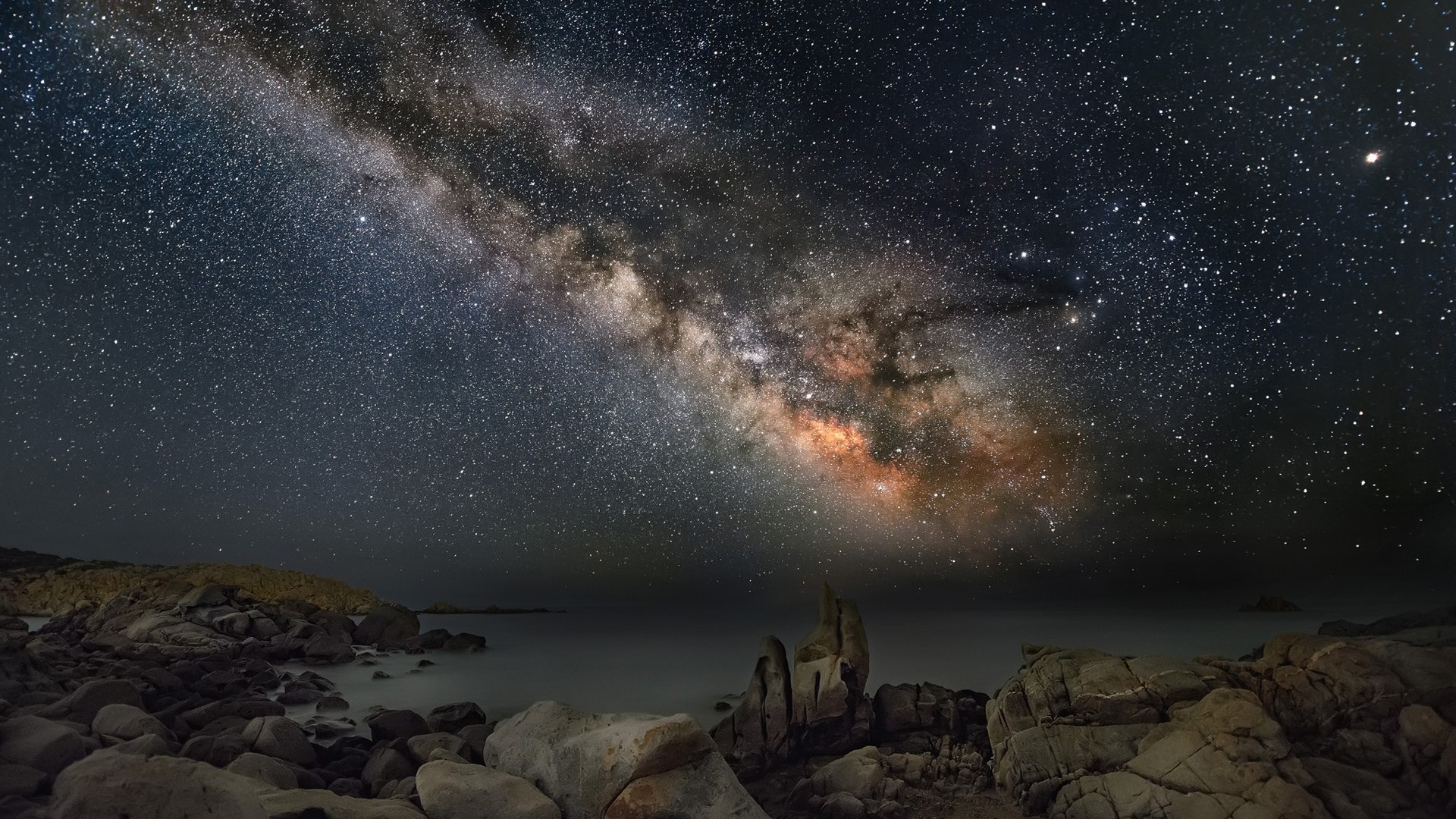 nature, Milky Way, space, stars, sky, night, HD Wallpaper