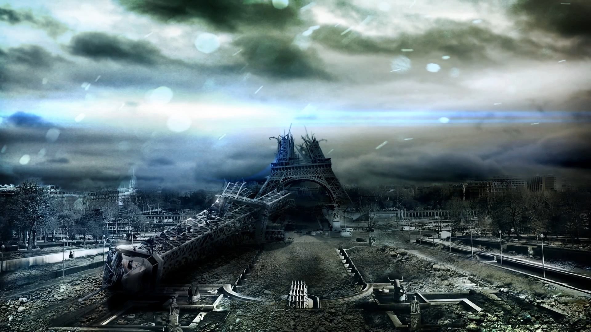 Paris, apocalyptic, Eiffel Tower, destruction, HD Wallpaper