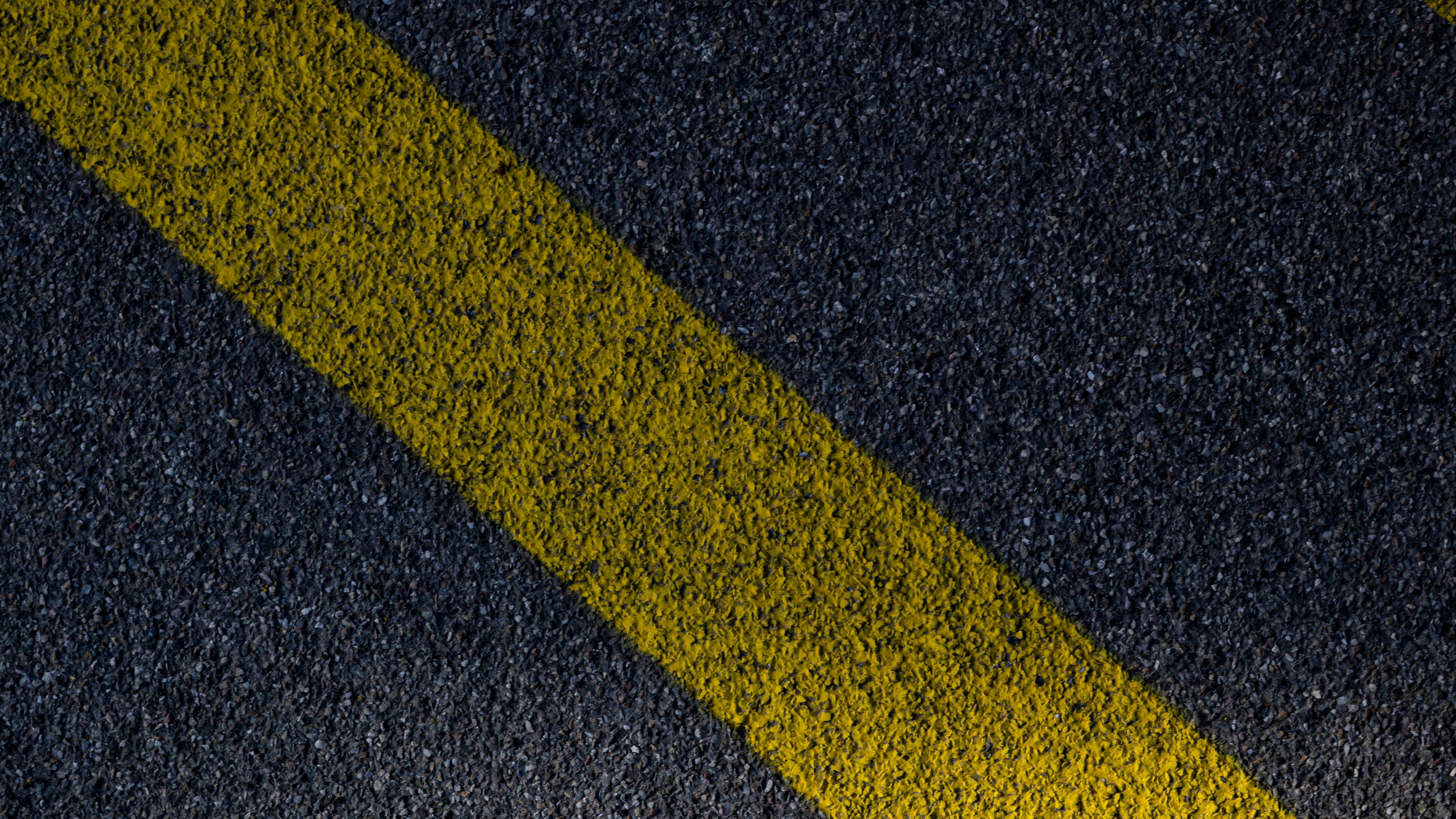asphalt, stripes, surface, 4k, HD Wallpaper