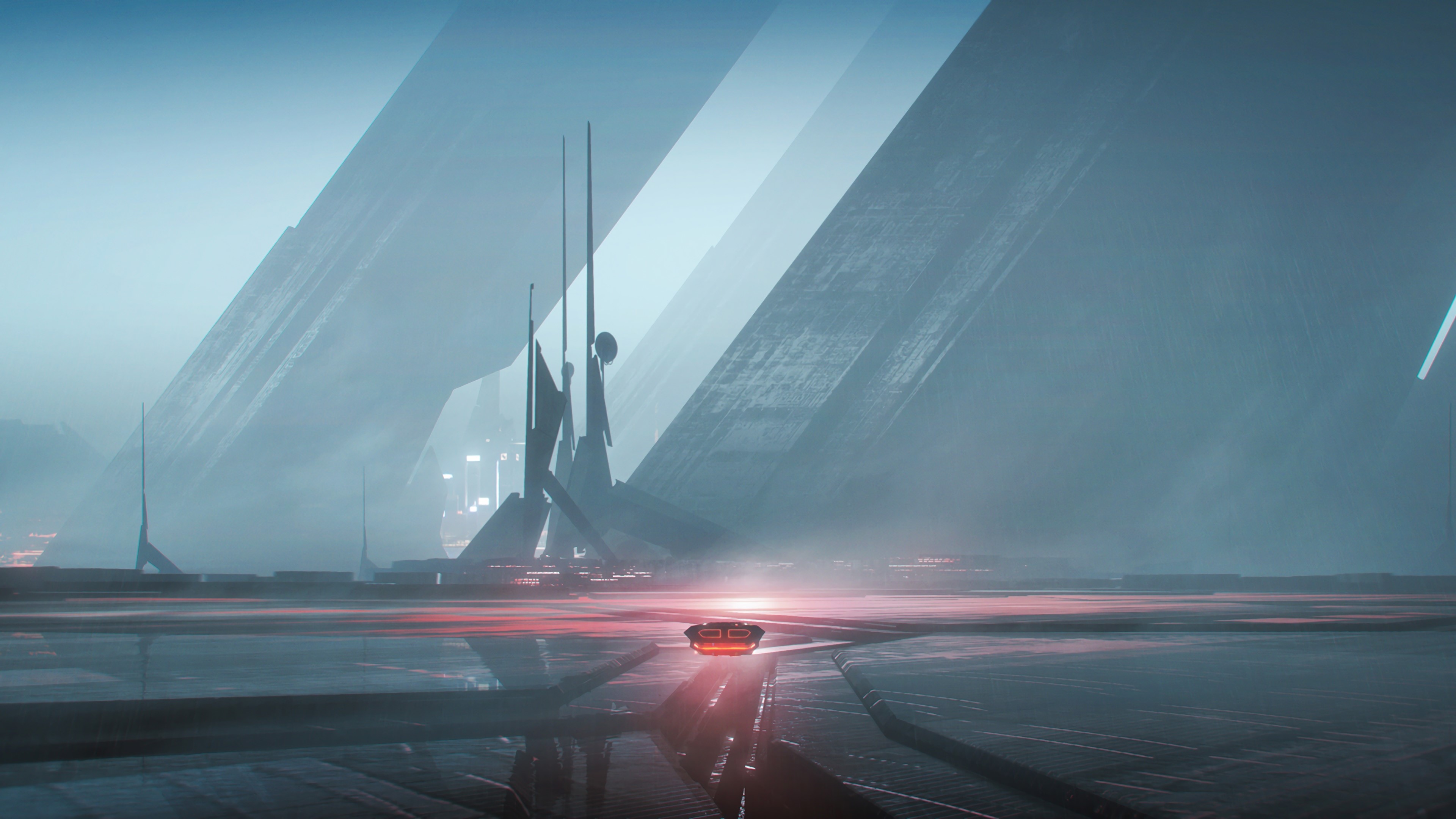futuristic, futuristic city, glass, science fiction, HD Wallpaper