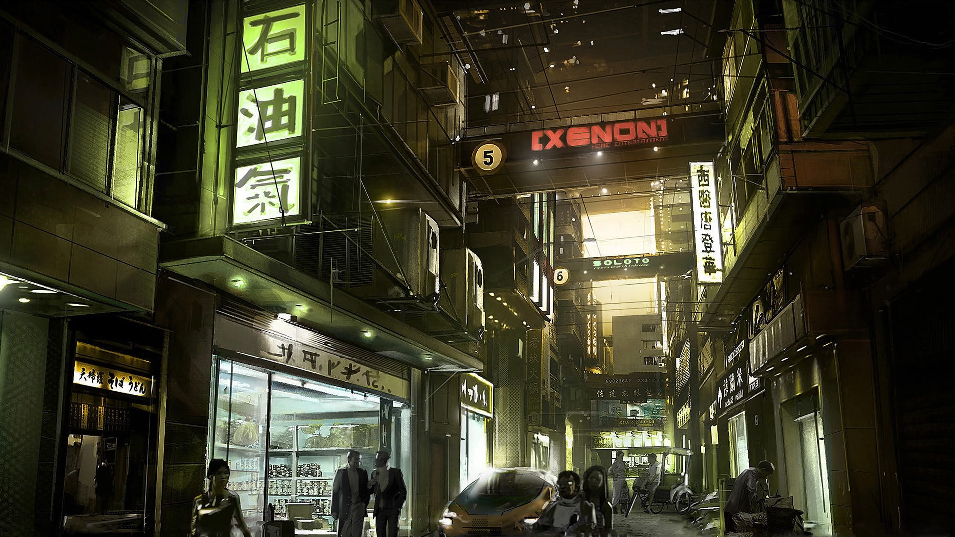 city, night, Japan, HD Wallpaper