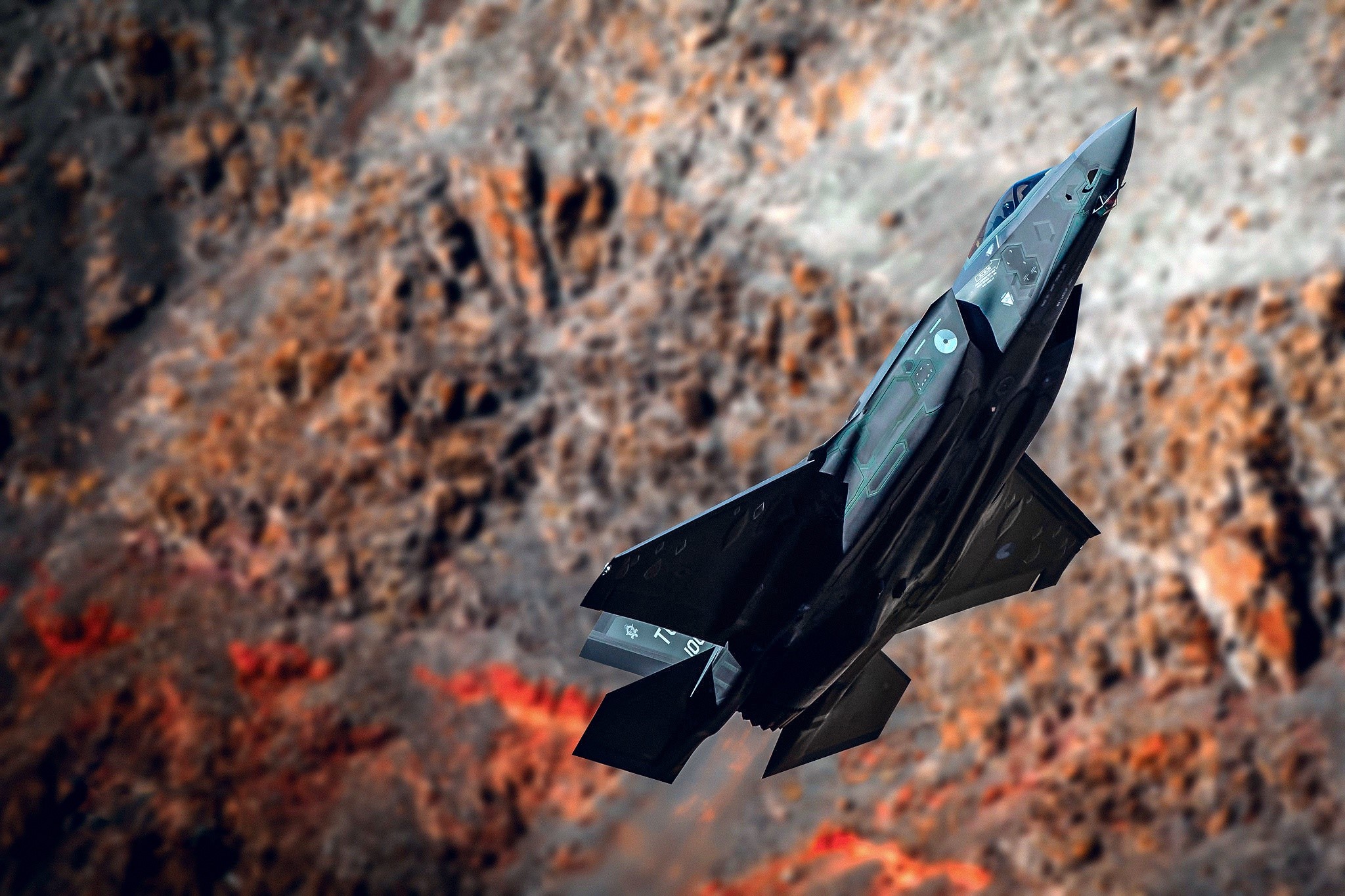 military aircraft, aircraft, vehicle, military, F-35A Lightning II, HD Wallpaper