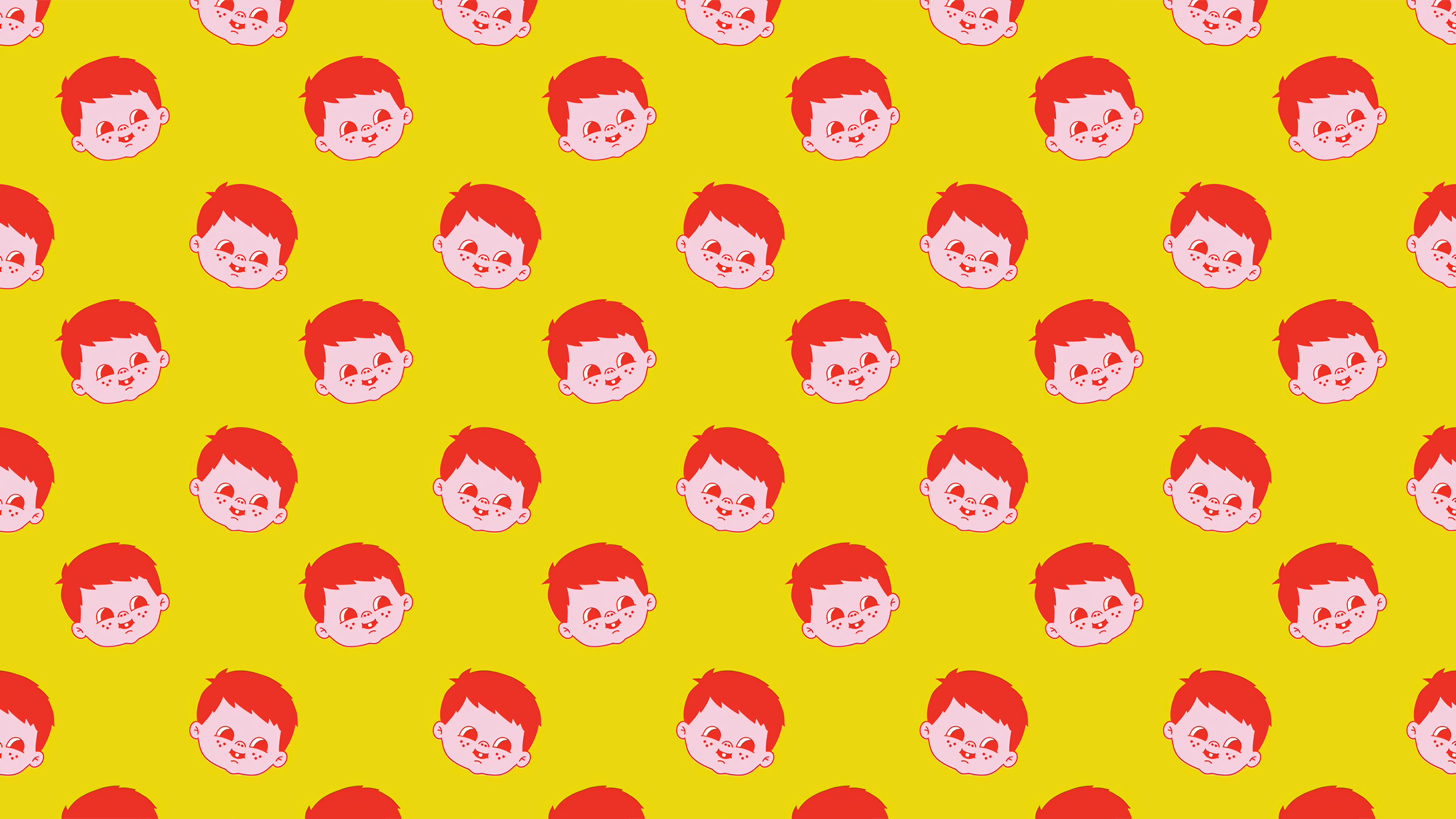 pattern, yellow background, minimalism, simple, simple background, HD Wallpaper