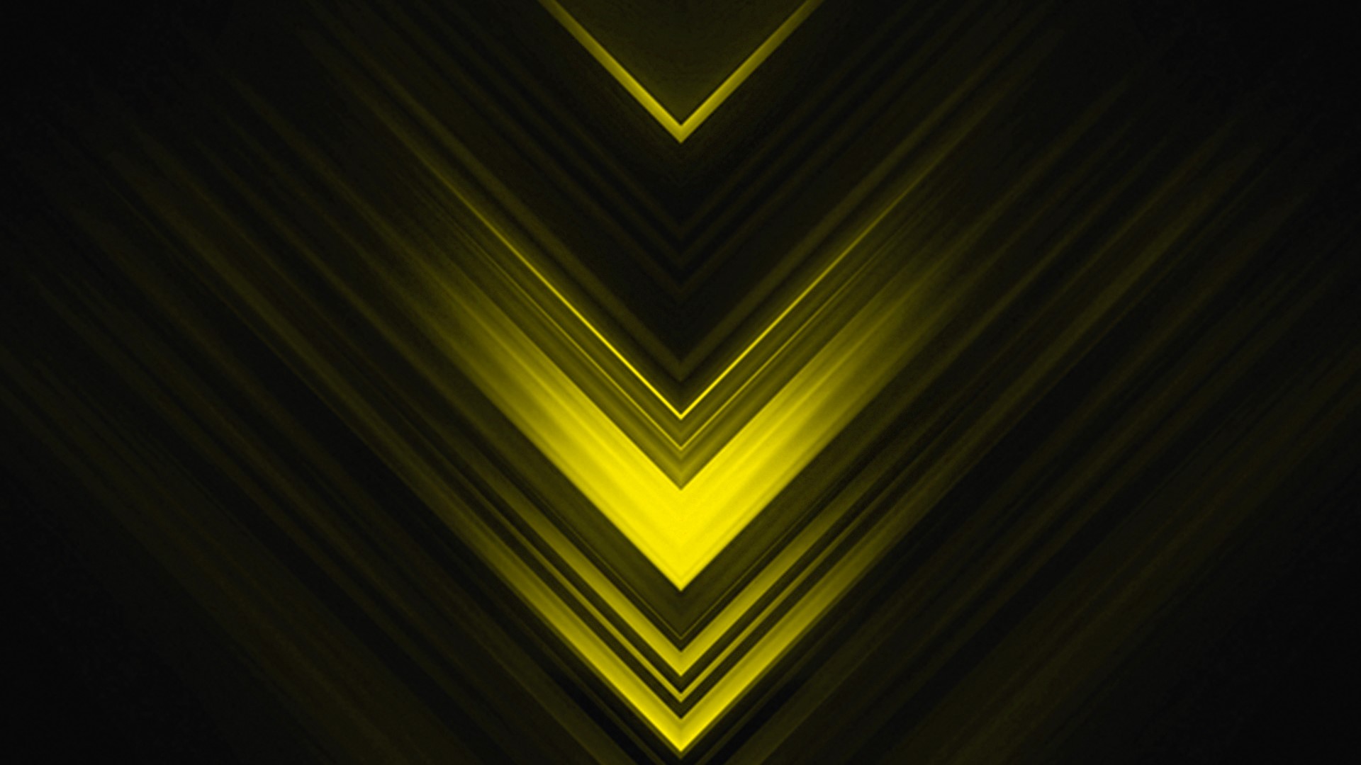 geometry, yellow, abstract, digital art, HD Wallpaper