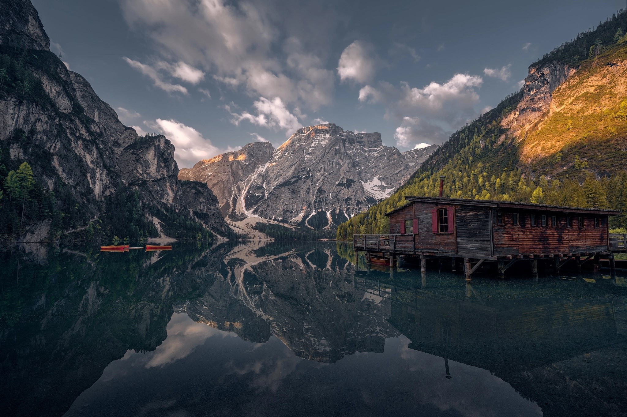 nature, reflection, water, mountains, HD Wallpaper