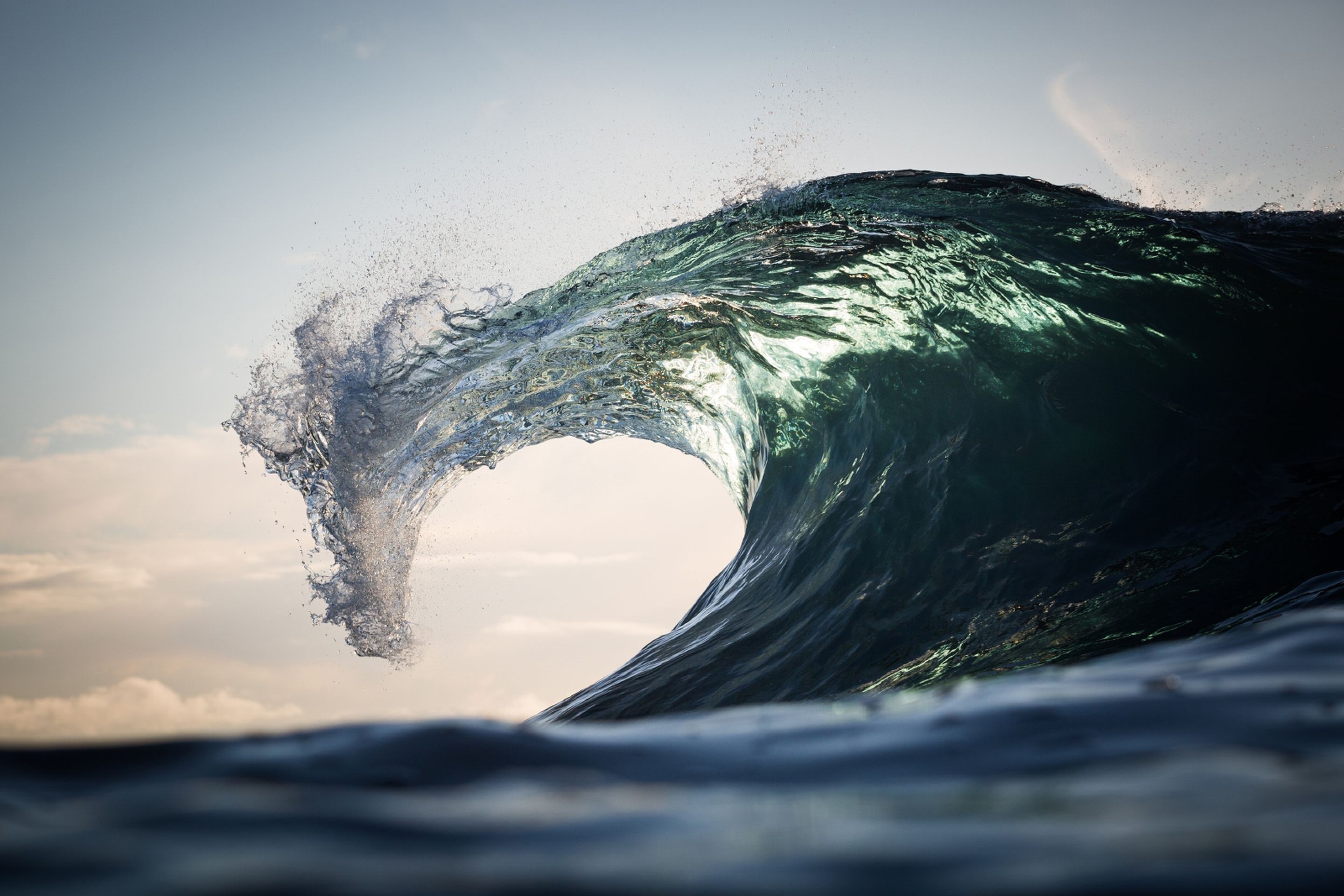 nature, sea, water, waves, outdoors, HD Wallpaper