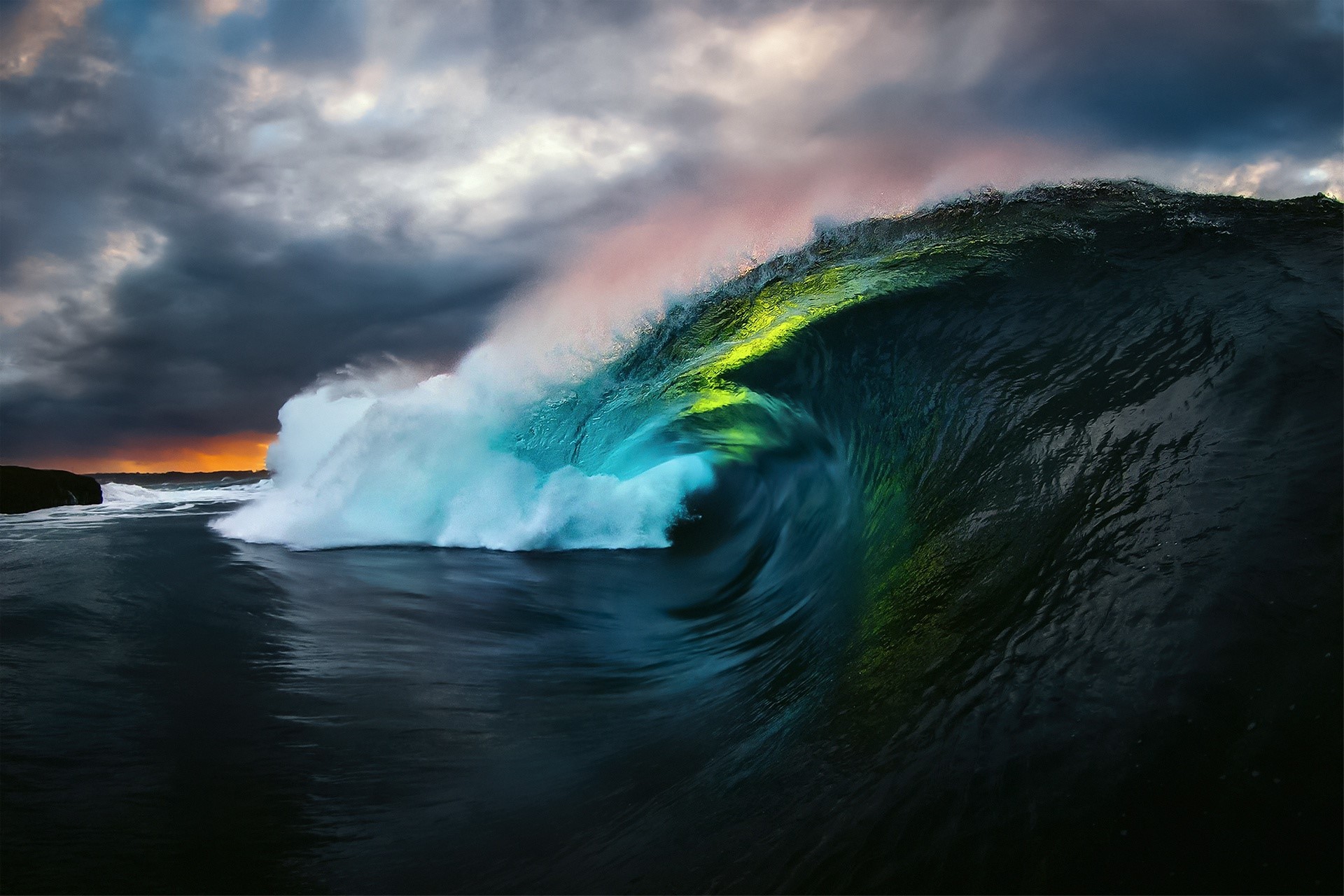 waves, sea, water, outdoors, HD Wallpaper