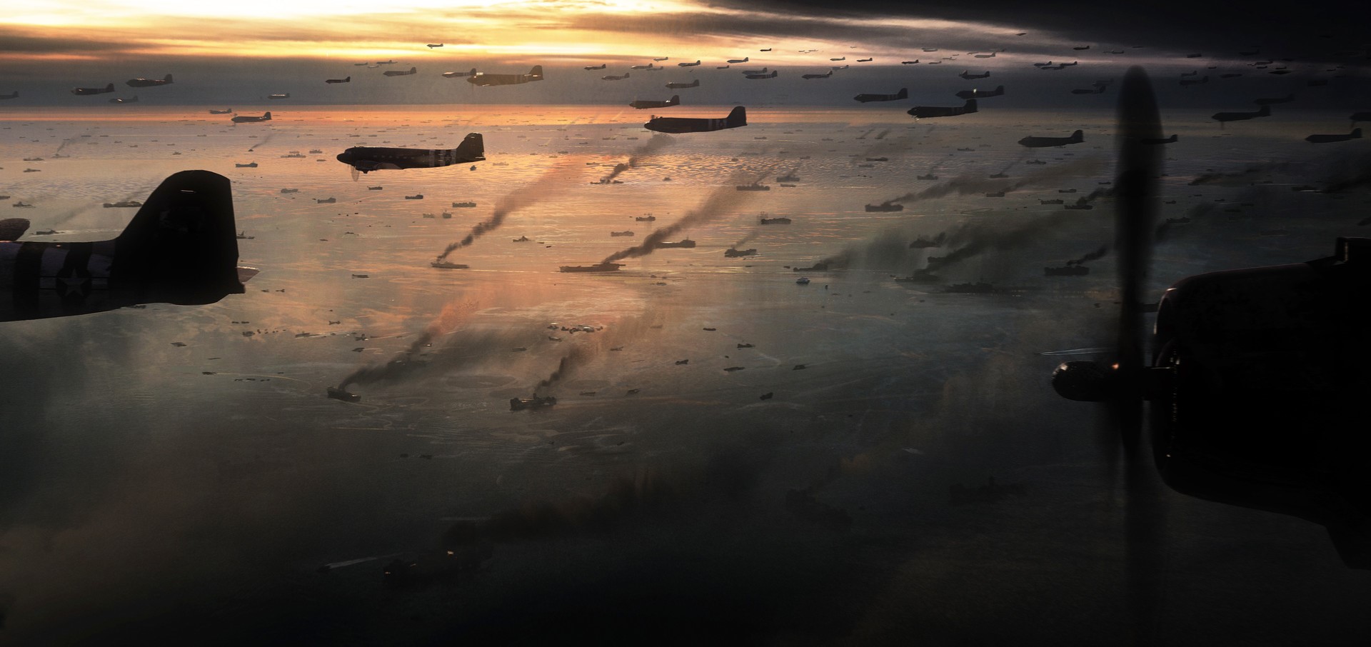World War II, military aircraft, war, airplane, concept art, Overlord (Movie), Jama Jurabaev, digital art, HD Wallpaper