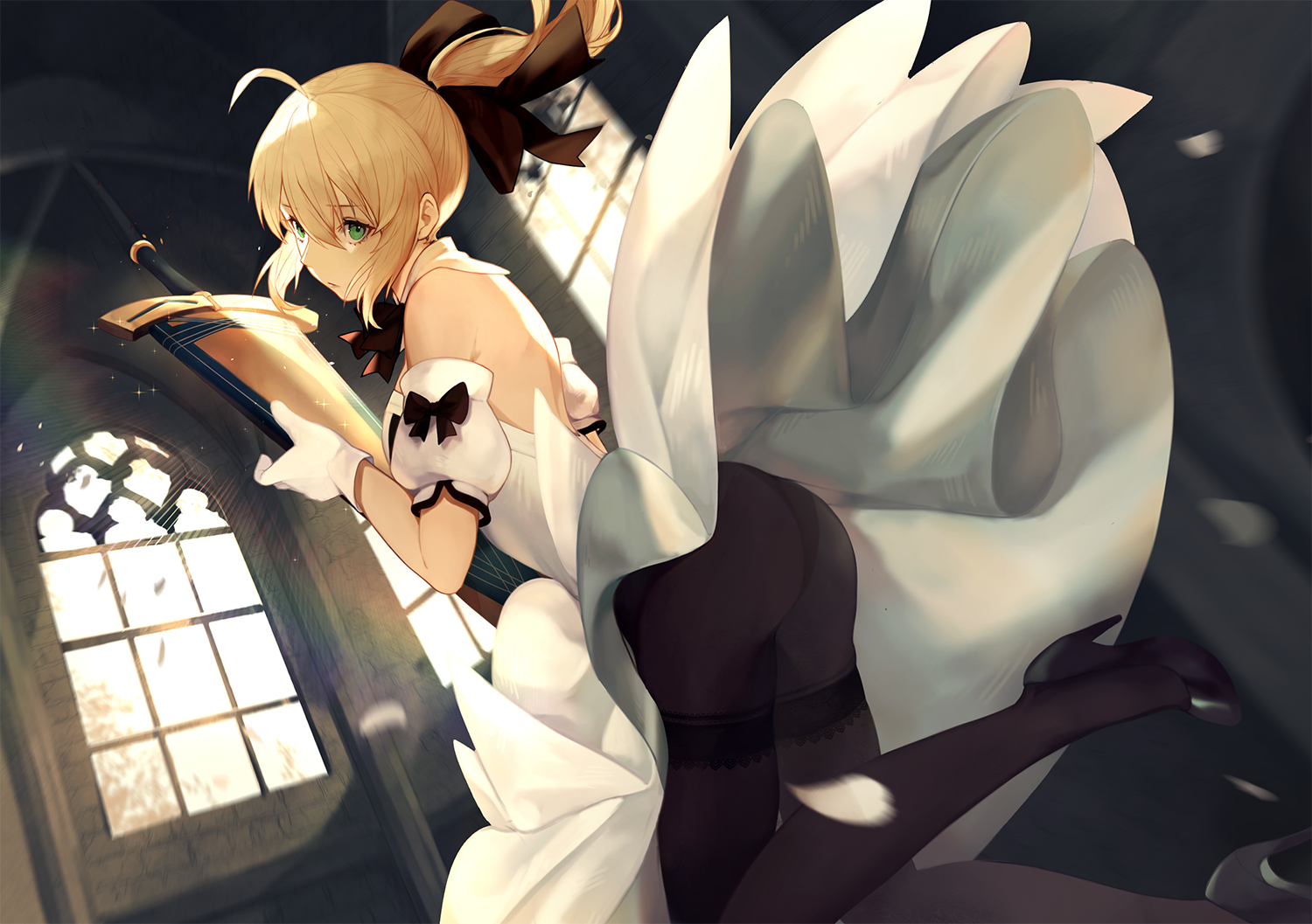 anime girls, anime, Fate Series, Fate/Grand Order, Saber Lily, Saika Ryougi, HD Wallpaper