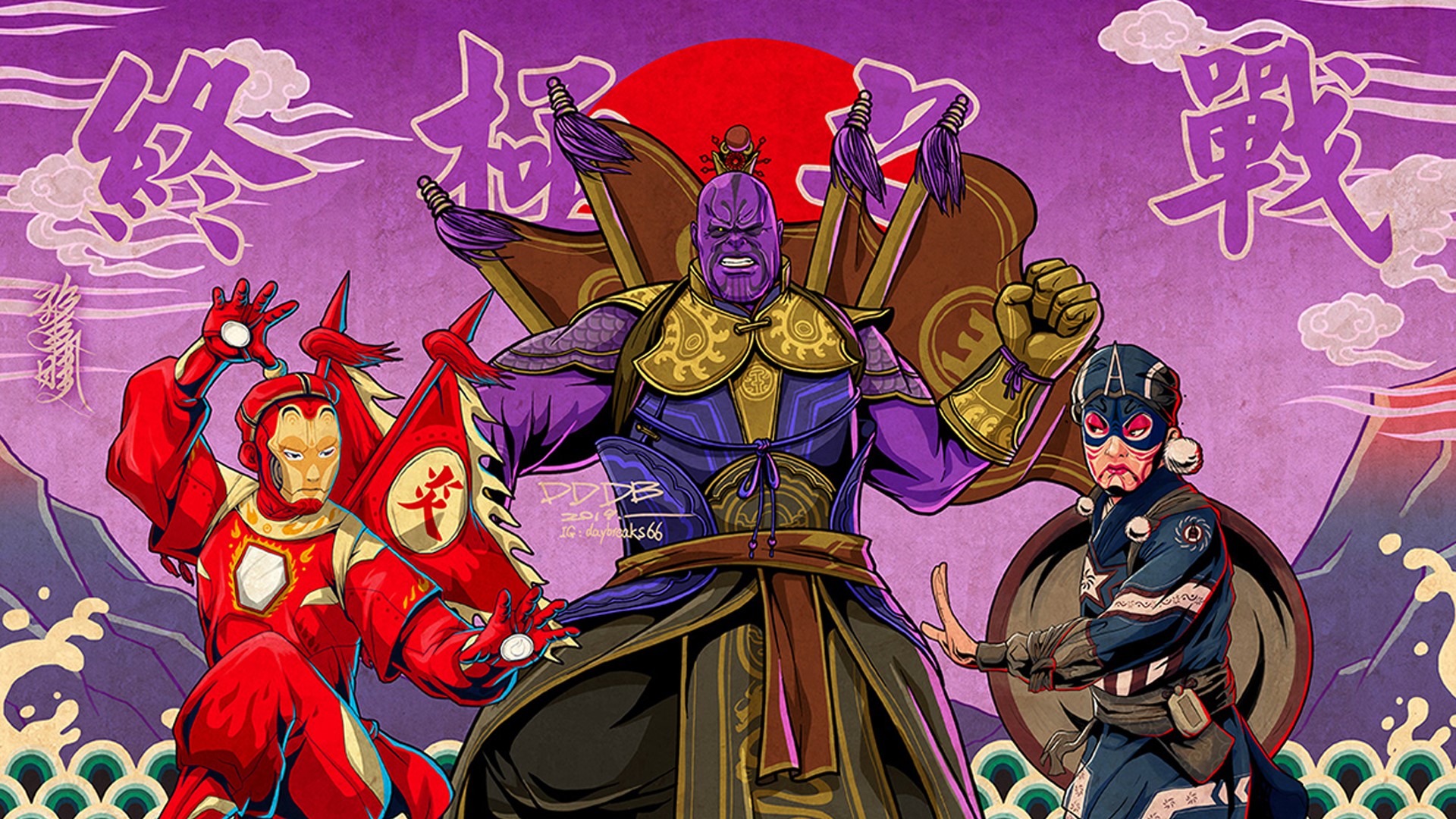 Marvel Cinematic Universe, Avengers Endgame, Avengers Infinity War, Chinese Opera, HD Wallpaper