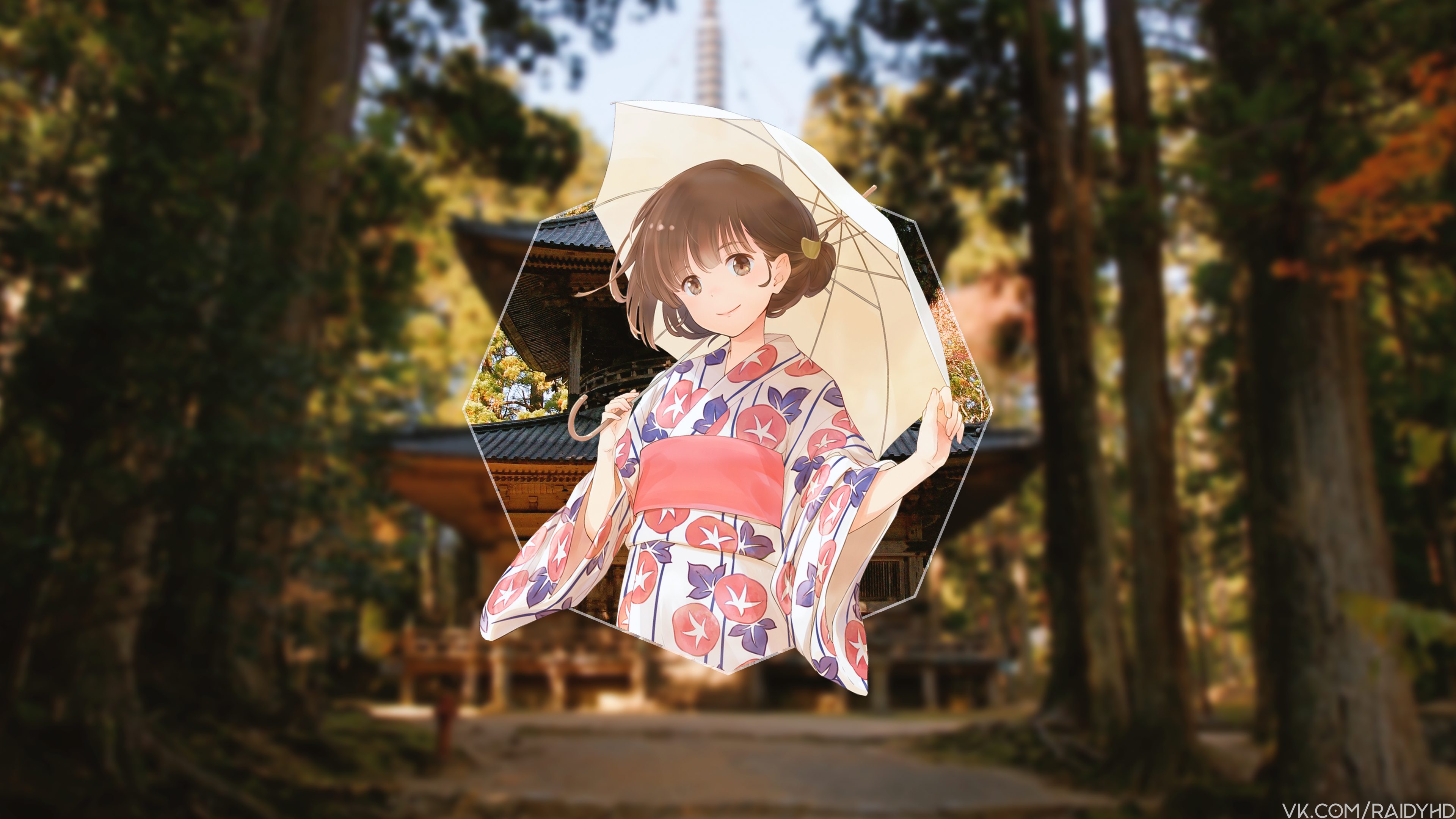 anime, anime girls, picture-in-picture, HD Wallpaper