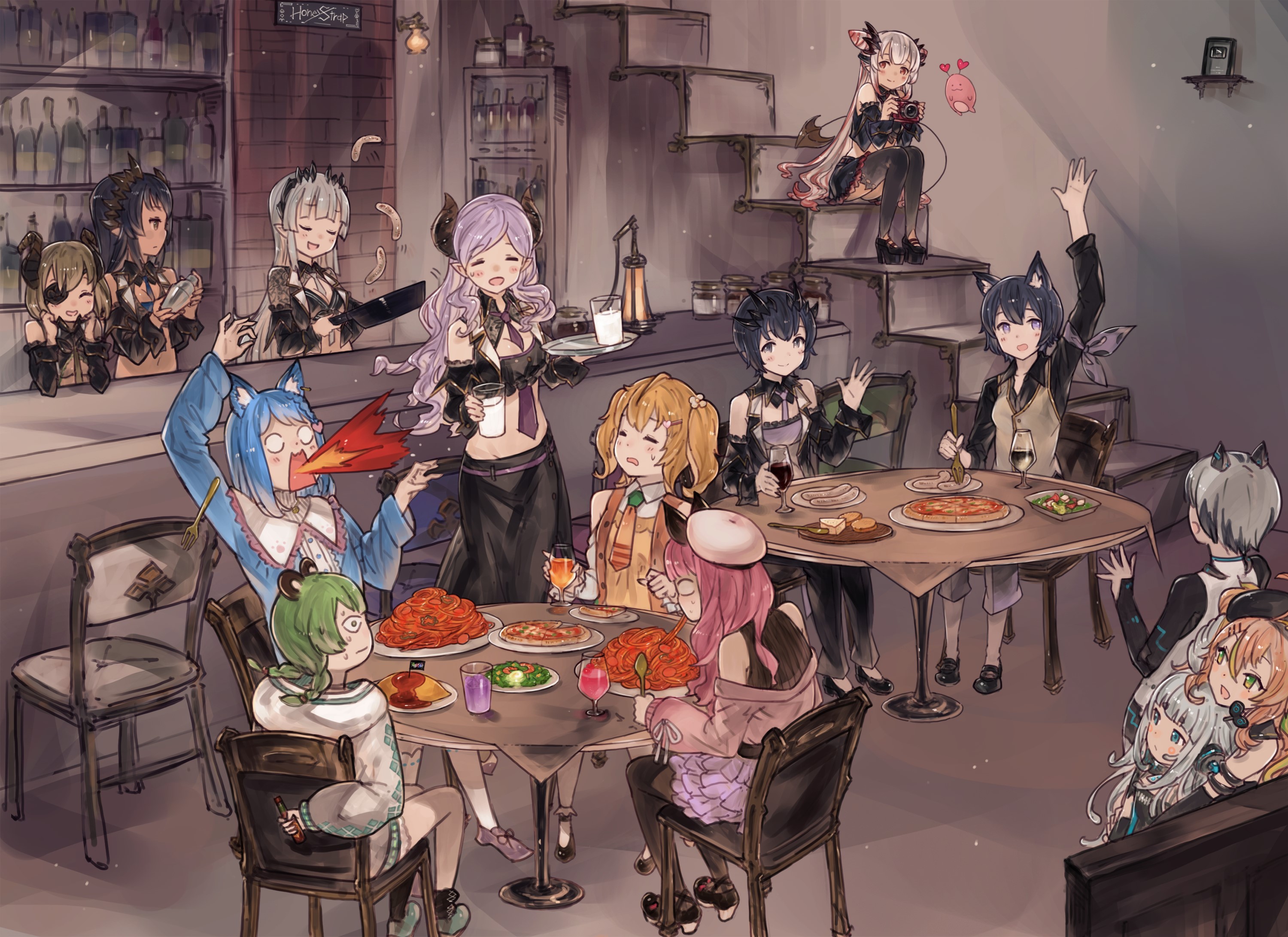anime girls, anime, Pixiv, HD Wallpaper