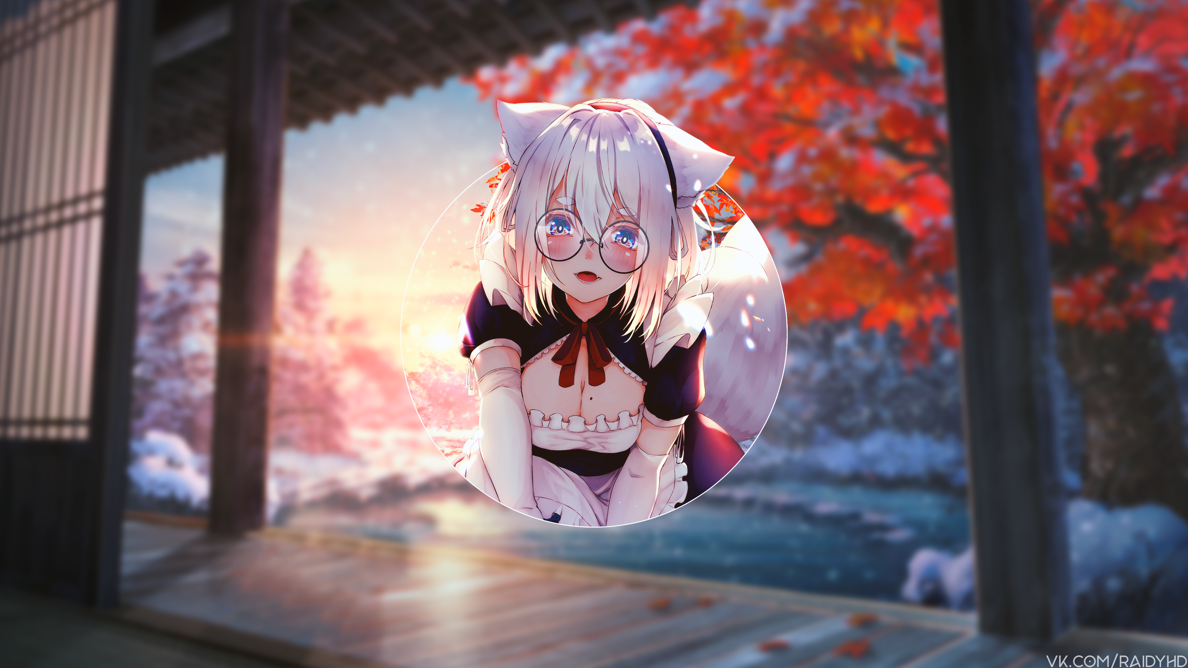 anime, anime girls, picture-in-picture, HD Wallpaper