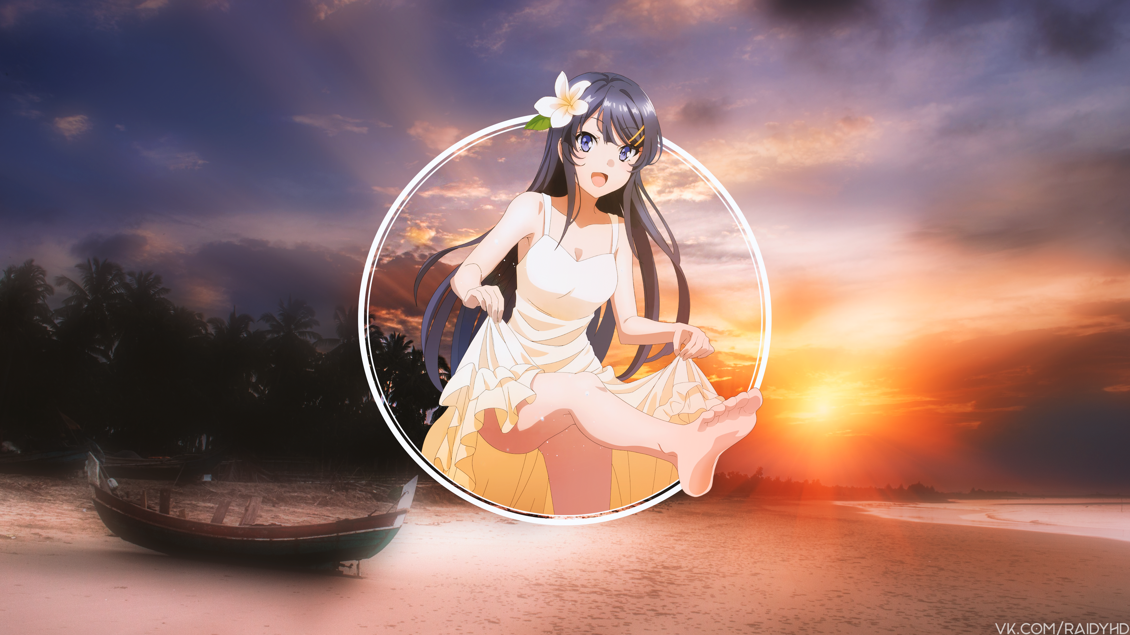 anime girls, anime, picture-in-picture, mai sakurajima, Seishun Buta Yarou wa Bunny Girl Senpai no Yume o Minai, Sakurajima Mai, HD Wallpaper